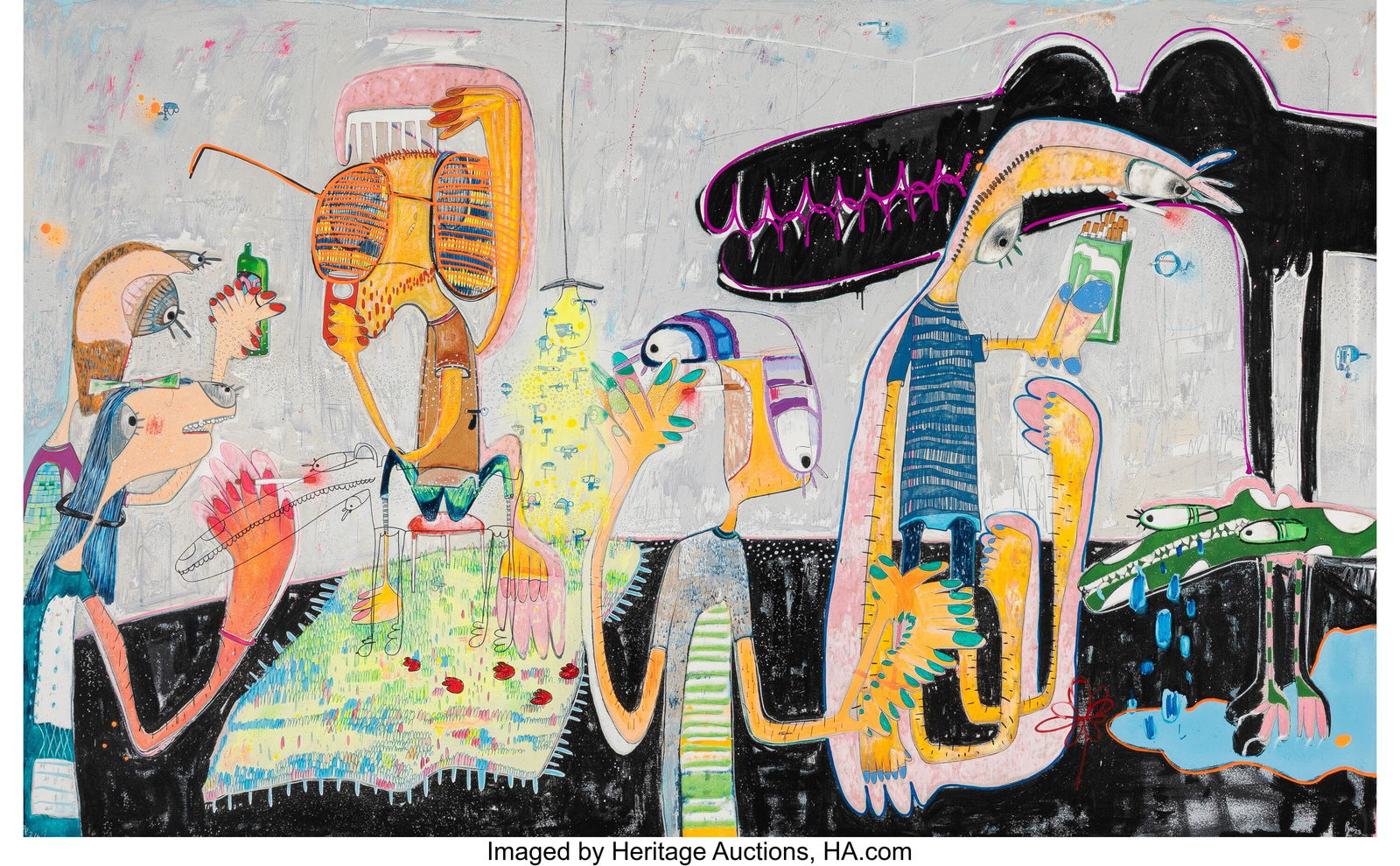 Rafa Macarrón (b. 1981) Untitled, 2023 Screenpr (1 of 2)