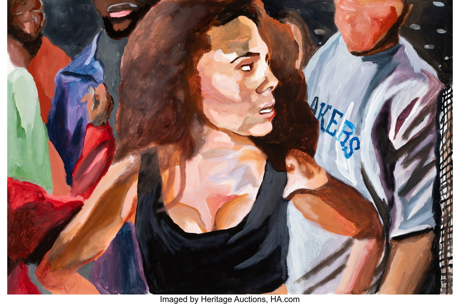 Marcus Brutus (b. 1991) Untitled, 2019 Acrylic o: Marcus Brutus (b. 1991) Untitled, 2019 Acrylic on canvas 20-1/2 x 30 inches (52.1 x 76.2 cm) Signed and dated on the reverse: M. BRUTUS