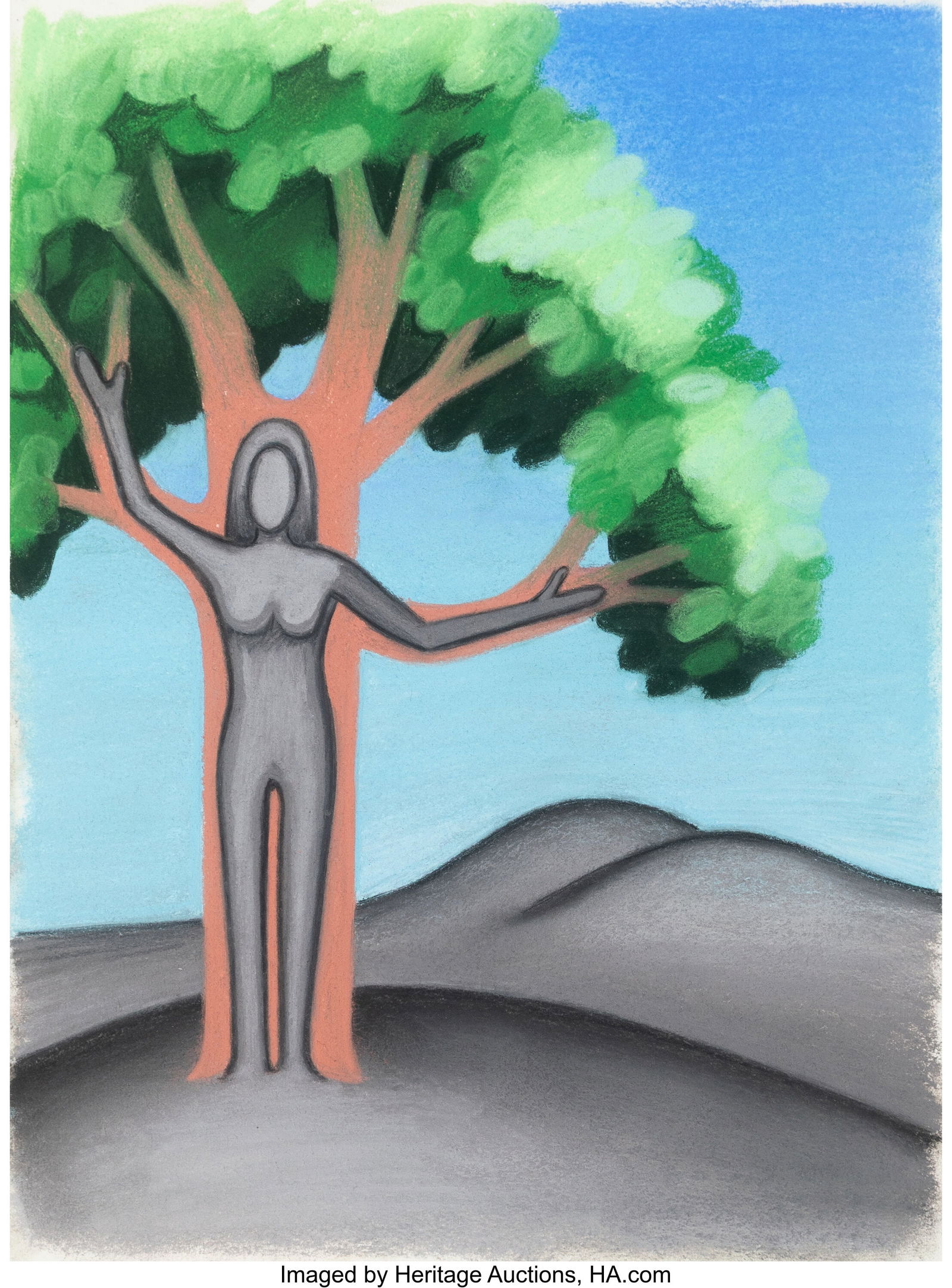 Emily Ludwig Shaffer (b. 1988) Like a Tree Paste (1 of 2)