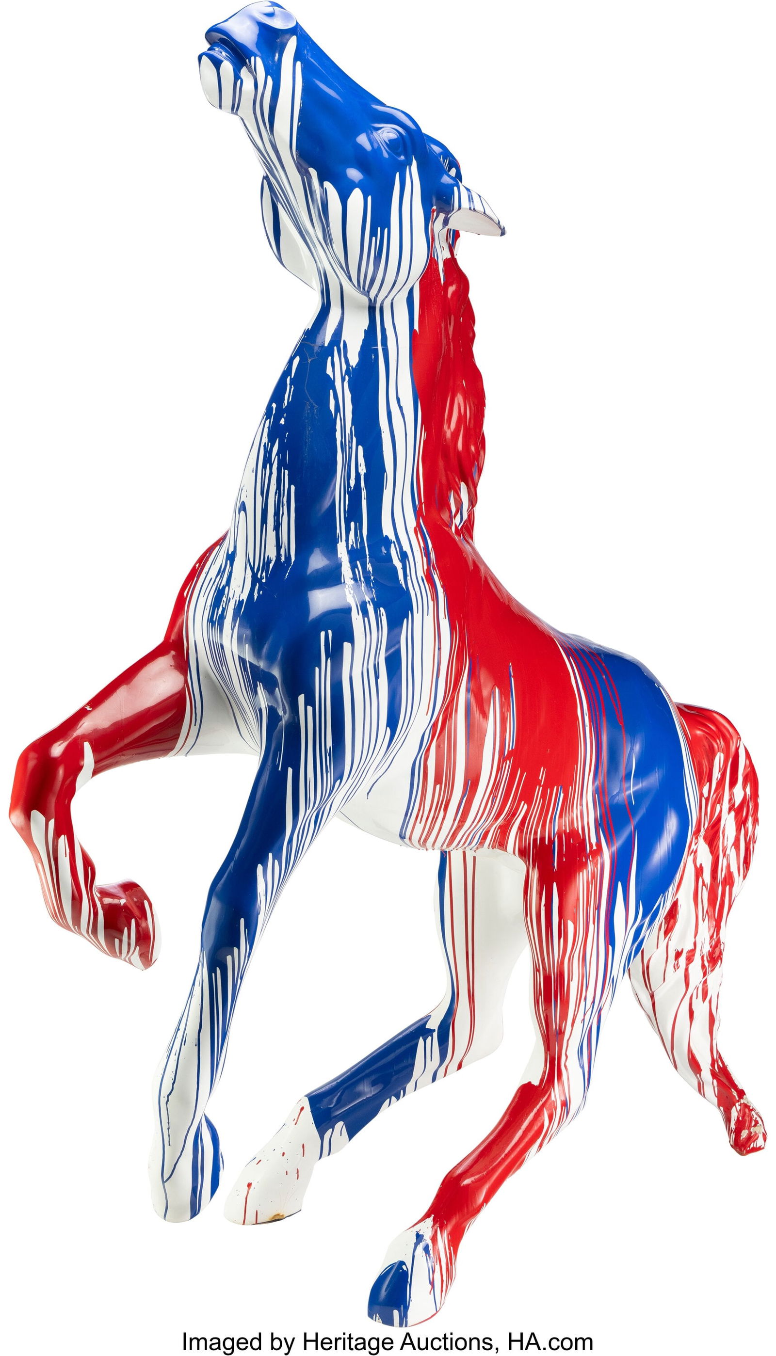 Mr. Brainwash (b. 1966) Untitled (Red and Blue H (1 of 3)