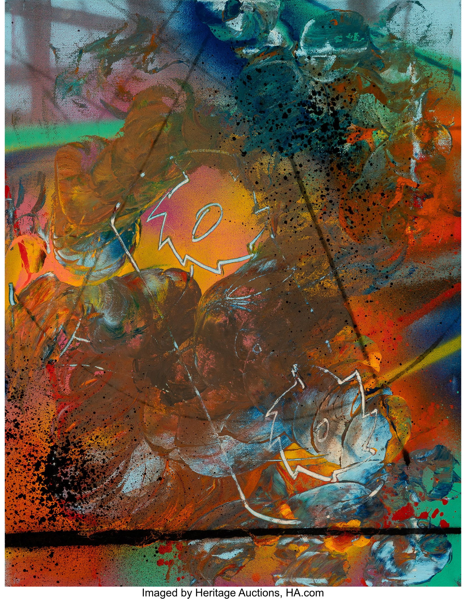 Futura (b. 1955) Untitled #12, 1985 Acrylic and (1 of 3)