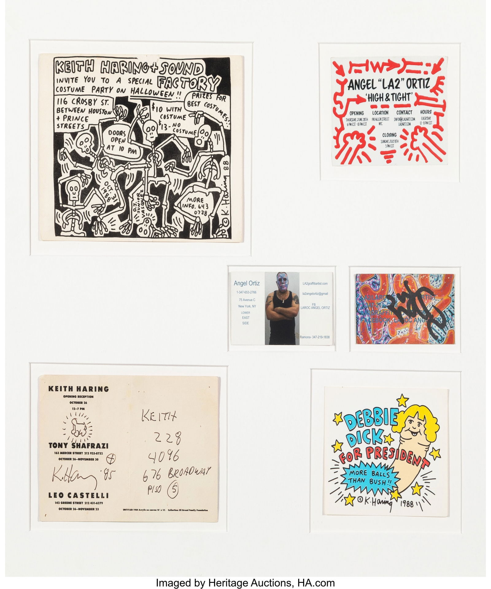 LA II (b. 1967) LA II Ephemera attributed to Kei (1 of 2)