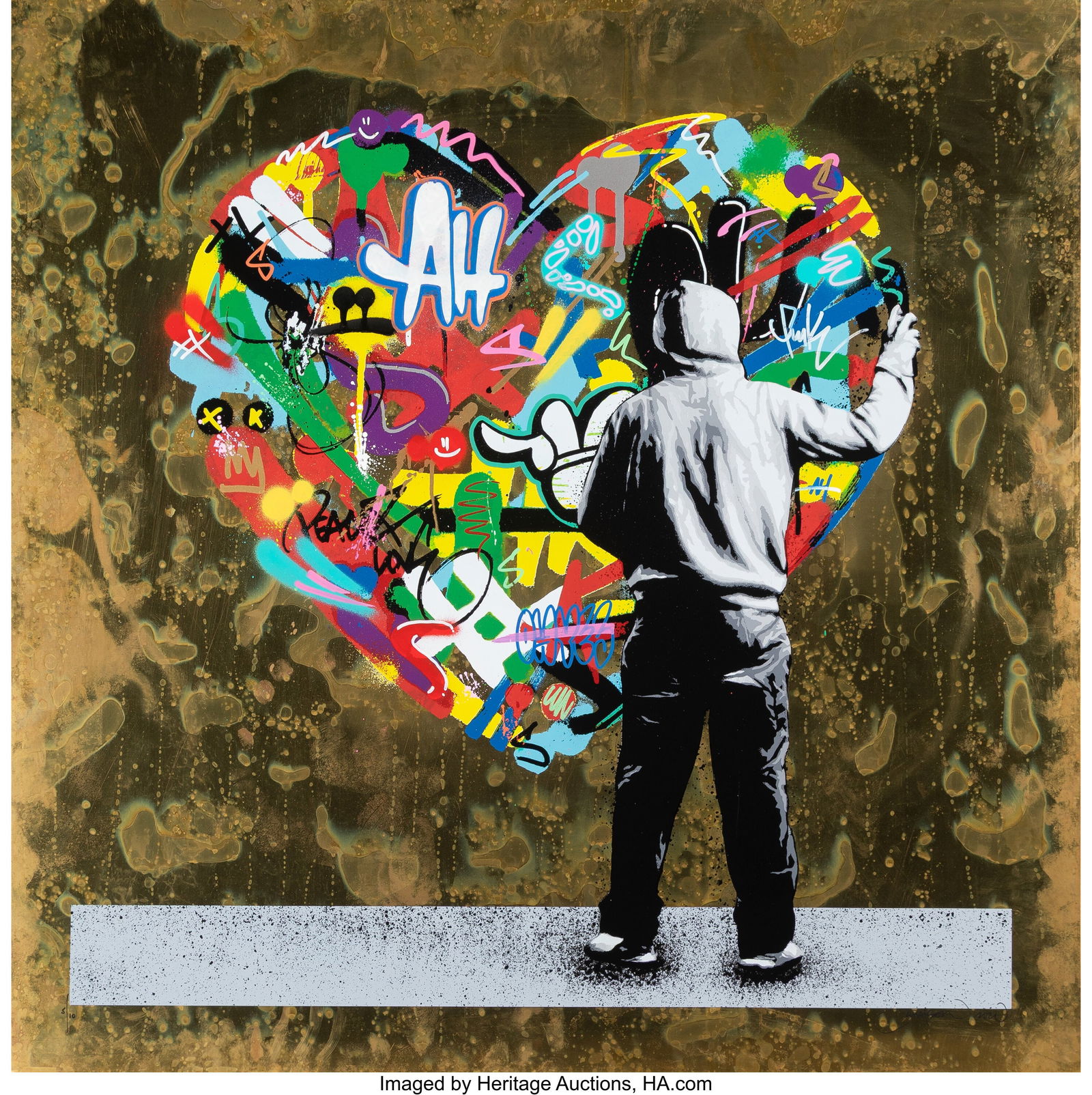 Martin Whatson (b. 1984) Paint Love (Brass), 202 (1 of 1)