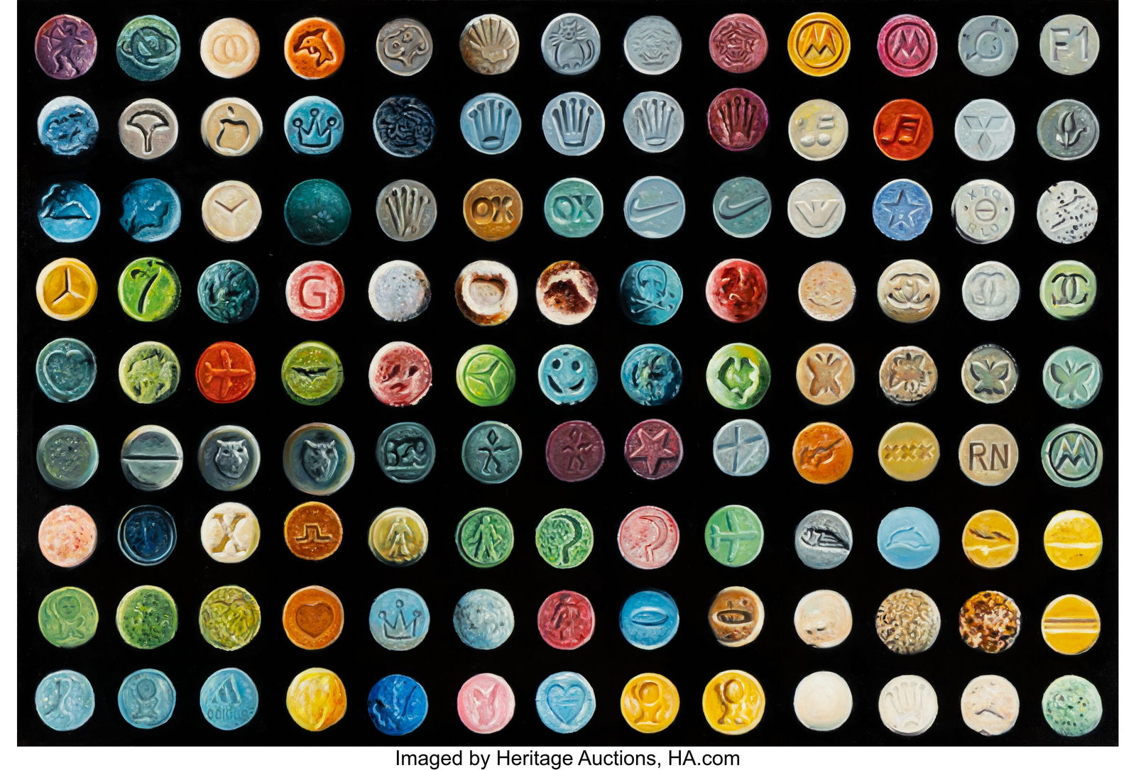 Shay Kun (b. 1974) Ecstacy, 2022 Acrylic on canv (1 of 3)