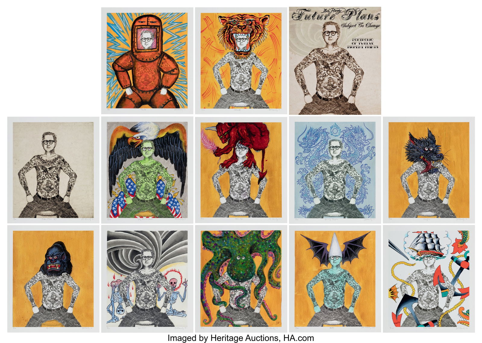 Don Ed Hardy (b. 1945) Future Plans (twelve work (1 of 10)
