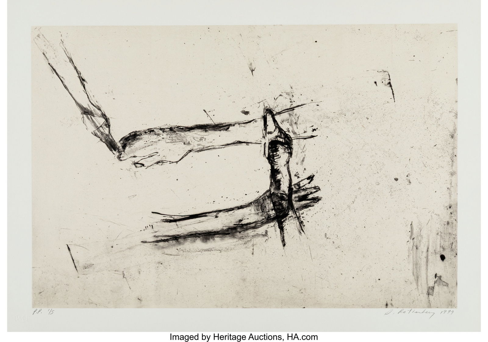 Susan Rothenberg (1945-2020) Untitled (Geese), 1 (1 of 2)