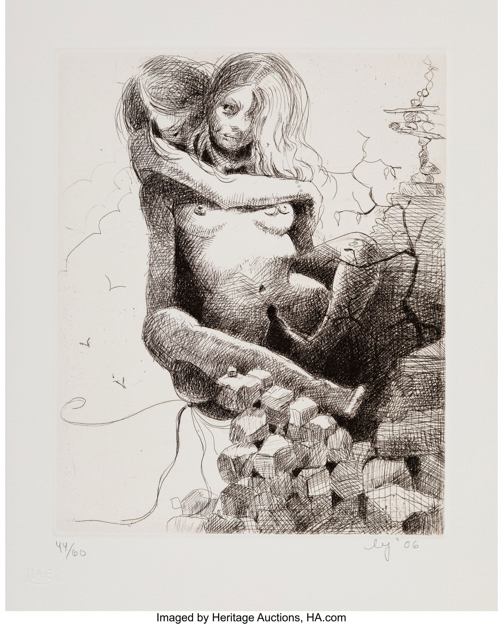 Lisa Yuskavage (b. 1962) Piggy Back, 2006 Etchin (1 of 2)