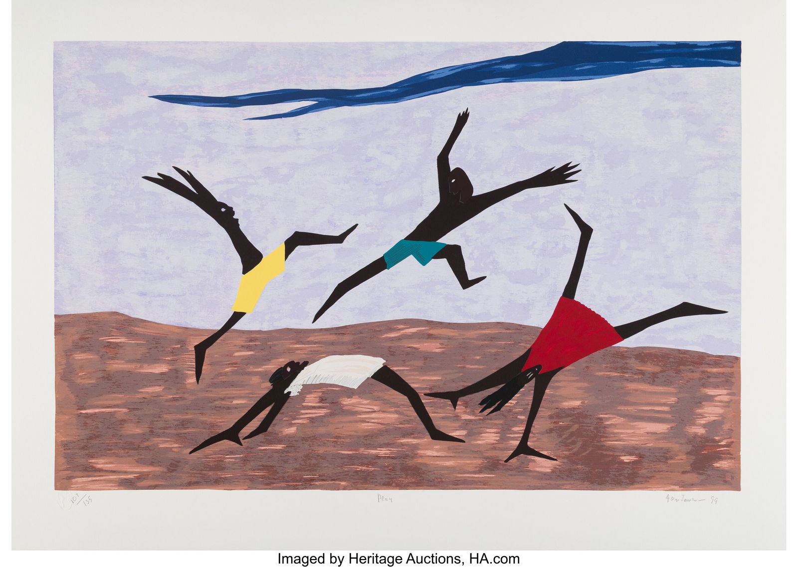 Jacob Lawrence (1917-2000) Play, 1999 Screenprin (1 of 1)