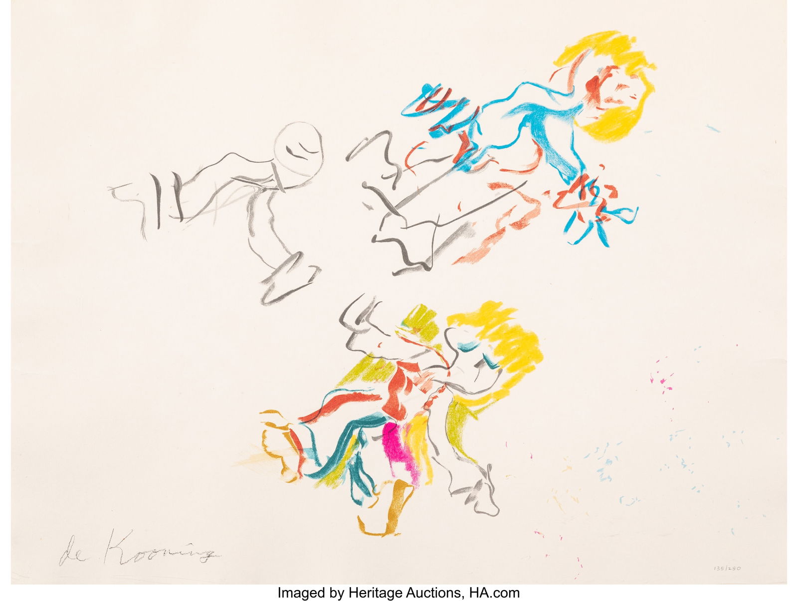 Willem de Kooning (1904-1997) Composition for Li: Willem de Kooning (1904-1997) Composition for Lisa, 1984 Lithograph in colors on wove paper 17-3/4 x 23-1/4 inches (45.1 x 59.1 cm) (sheet) Ed