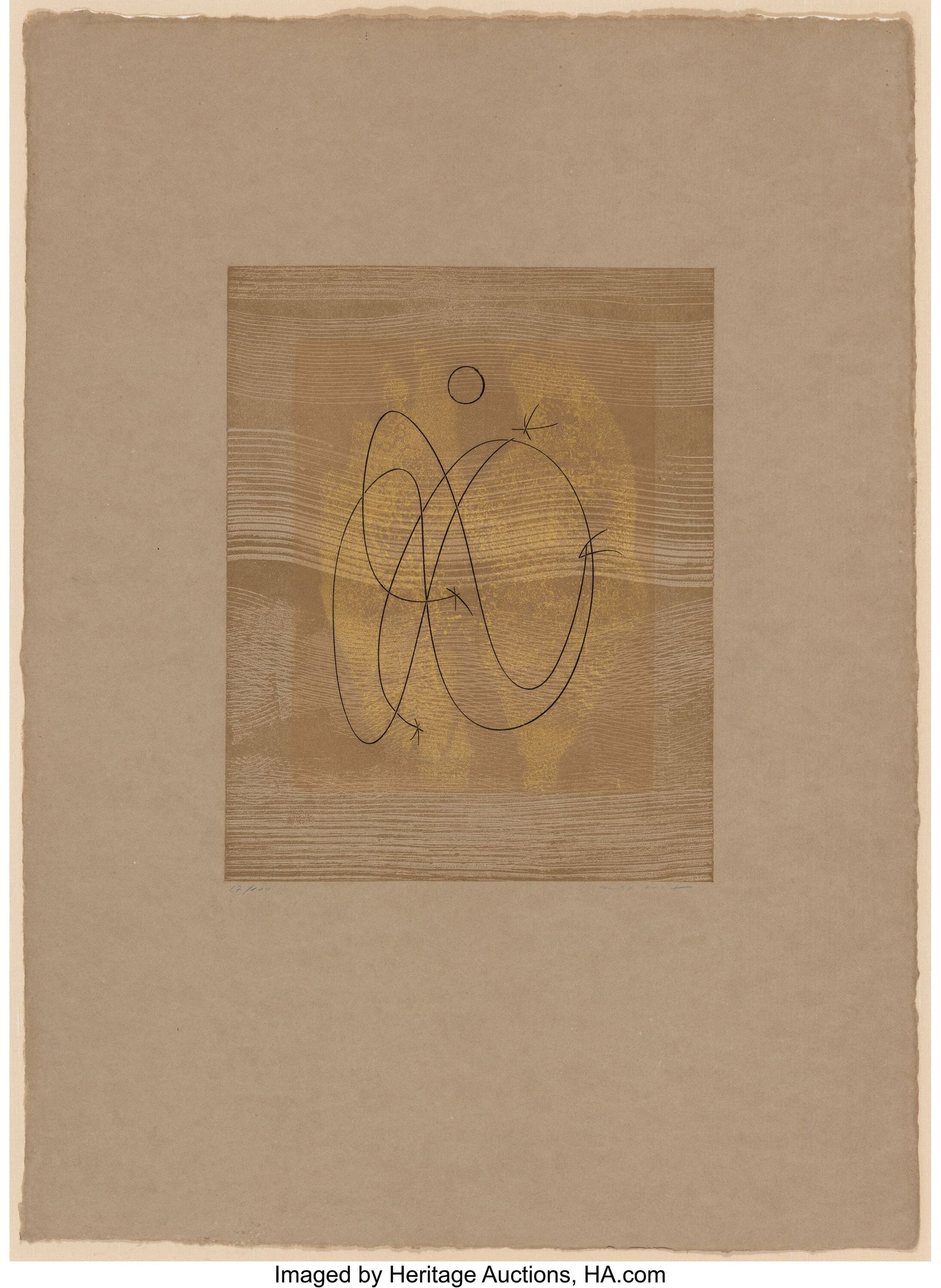 Max Ernst (1891-1976) Untitled, 1971 Lithograph (1 of 3)