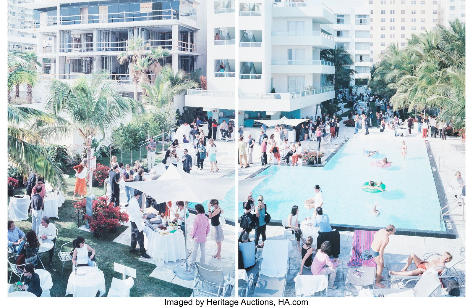 Massimo Vitali (b. 1944) Sagamore (Diptych), cir: Massimo Vitali (b. 1944) Sagamore (Diptych), circa 2002 Offset Lithograph on Consort Royal paper 33-3/4 x 26 inches (85.7 x 66.0 cm)