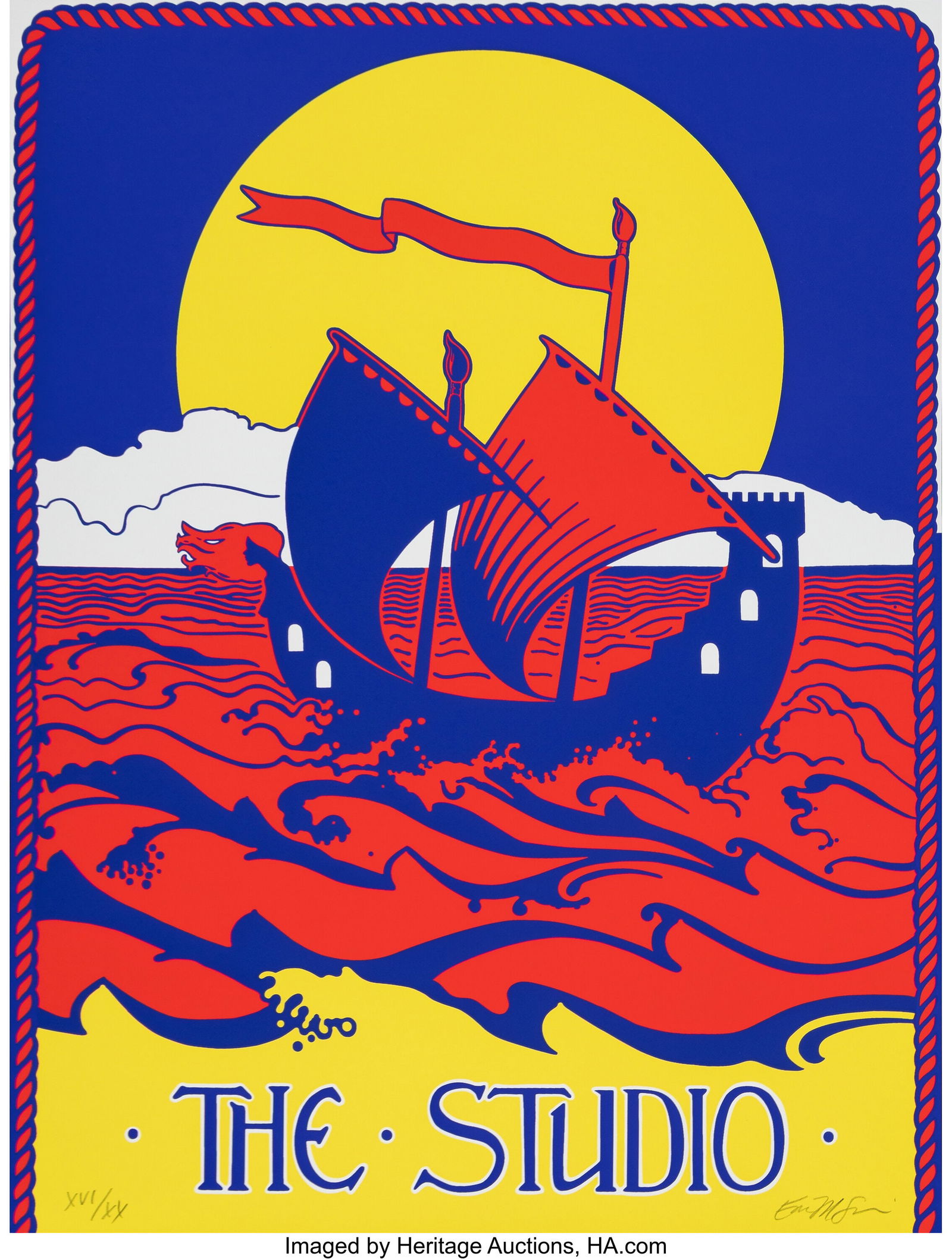 Emily Mae Smith (b. 1979) Raft on Siren Sea (Day (1 of 2)