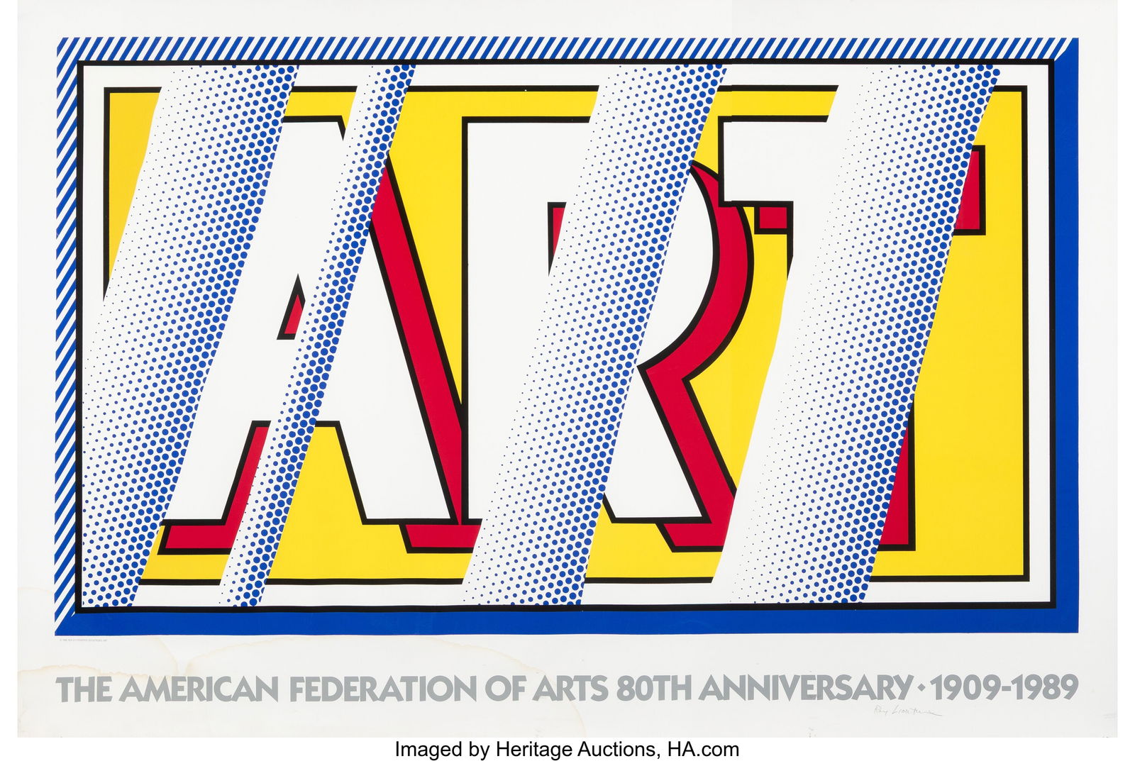 Roy Lichtenstein (1923-1997) Art: The American F (1 of 1)