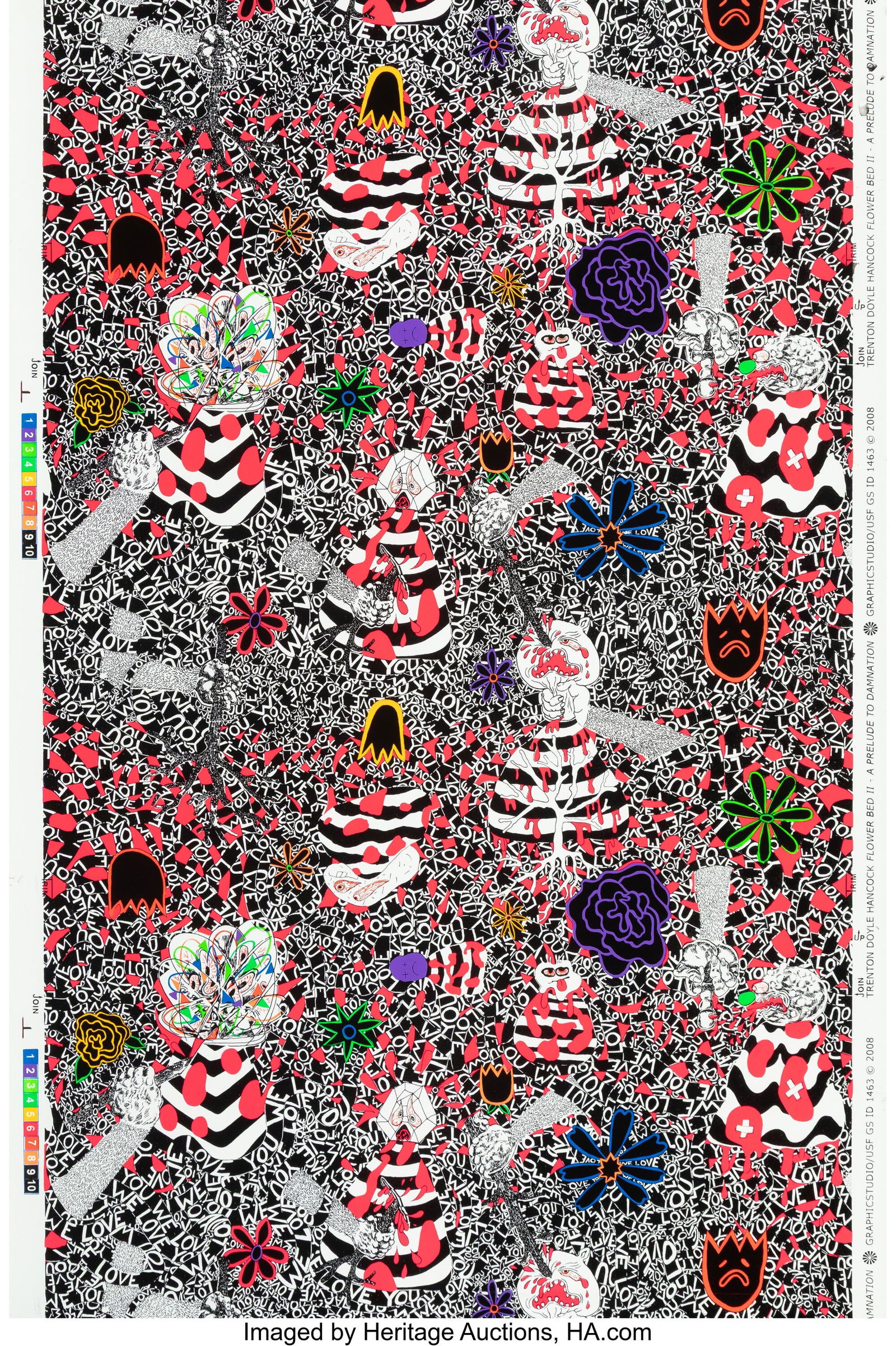 Trenton Doyle Hancock (b. 1974) Flower Bed II, A (1 of 1)