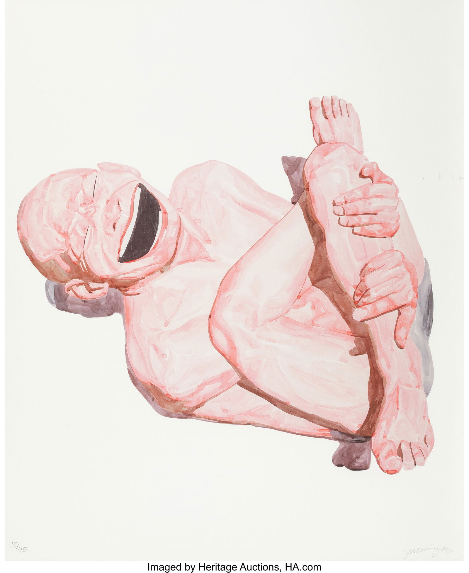 Yue Minjun (b. 1962) Untitled (Smile-ism No. 28) (1 of 2)