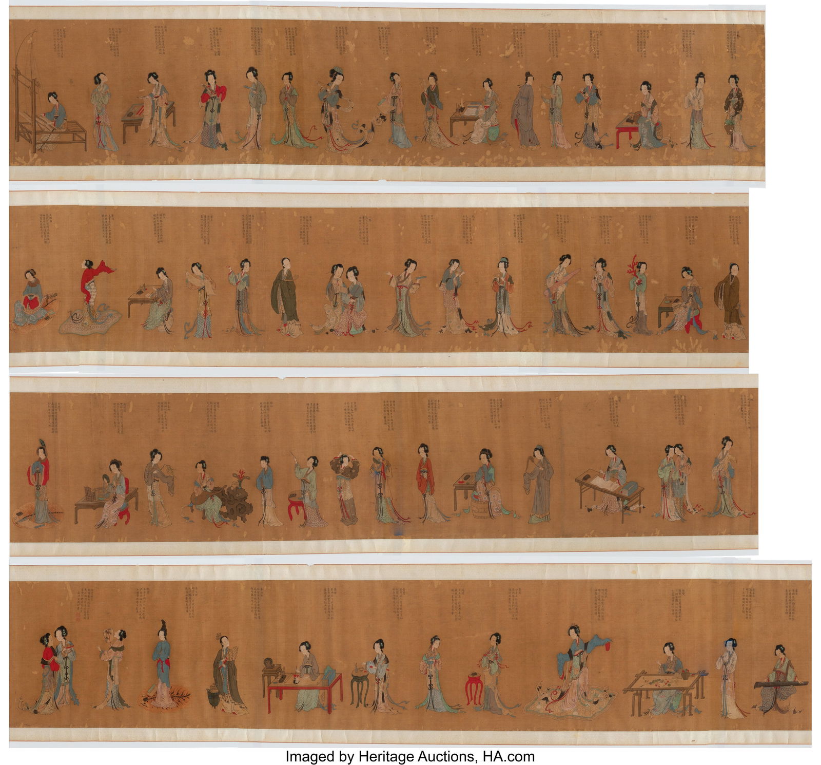 After Qiu Ying (Chinese, 1482-1559) Beauties Han (1 of 10)