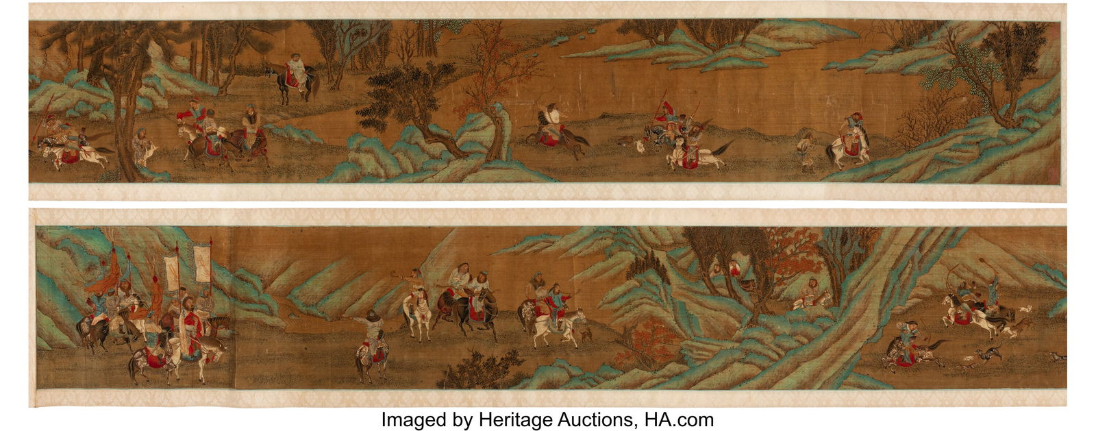 Anonymous (Chinese, Qing dynasty) Hunting Scene (1 of 8)