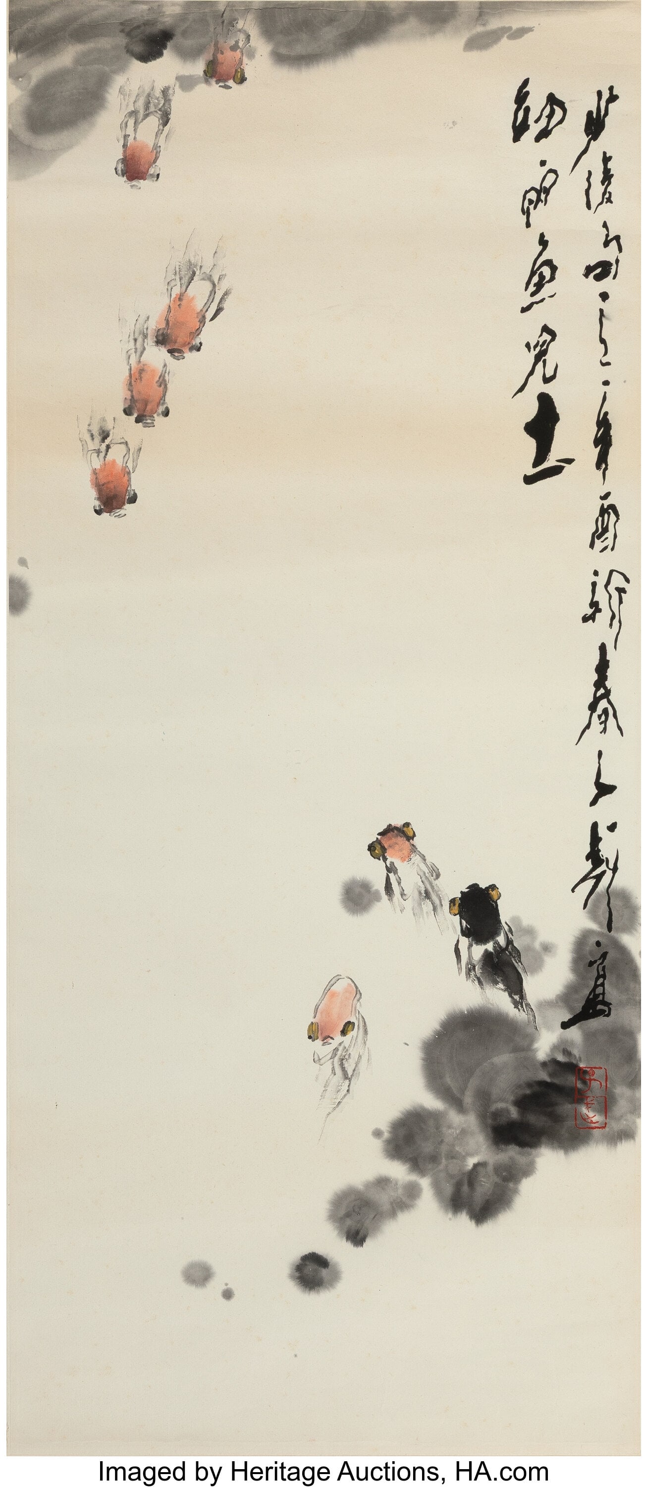 Wang Ziwu (Chinese, 1936-2021) Goldfish, 1981 (x (1 of 2)