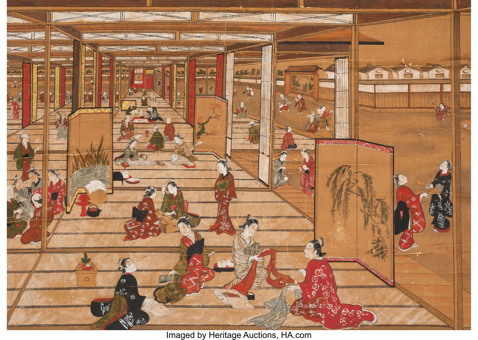 In the style of Okumura Masanobu (Japan, 1686-17 (1 of 2)