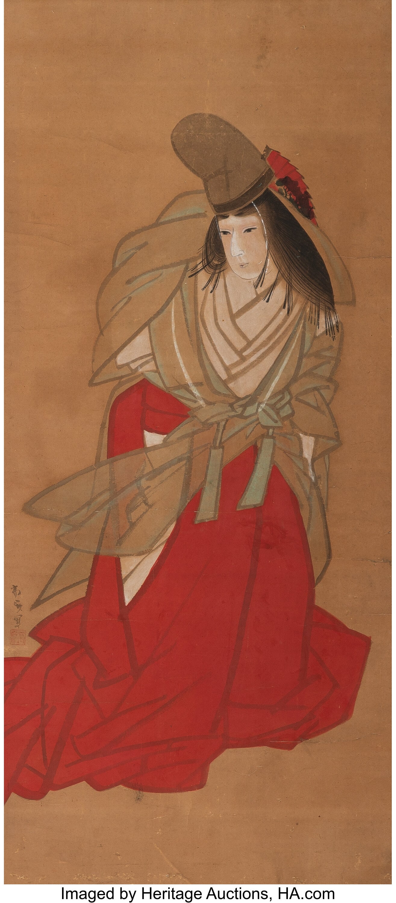 Kyoto School (19th century) Shirabyoshi Dancer H (1 of 2)