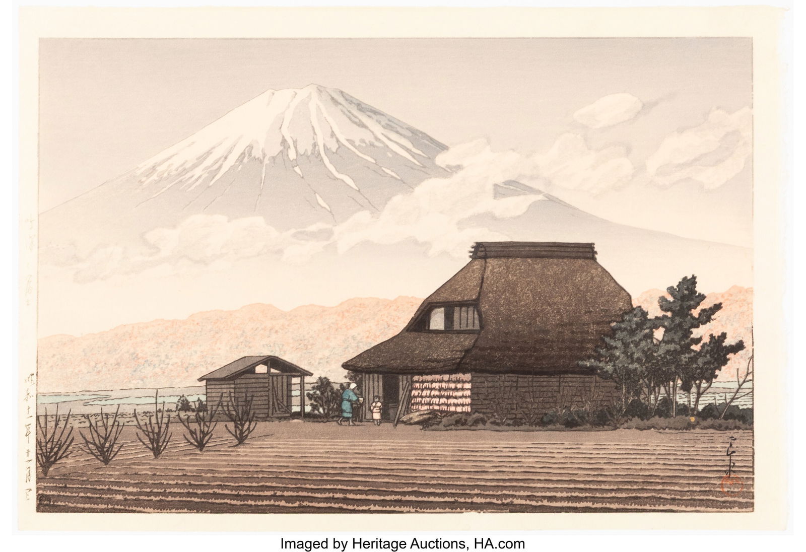 Kawase Hasui (Japanese, 1883-1957) Mt. Fuji from (1 of 2)
