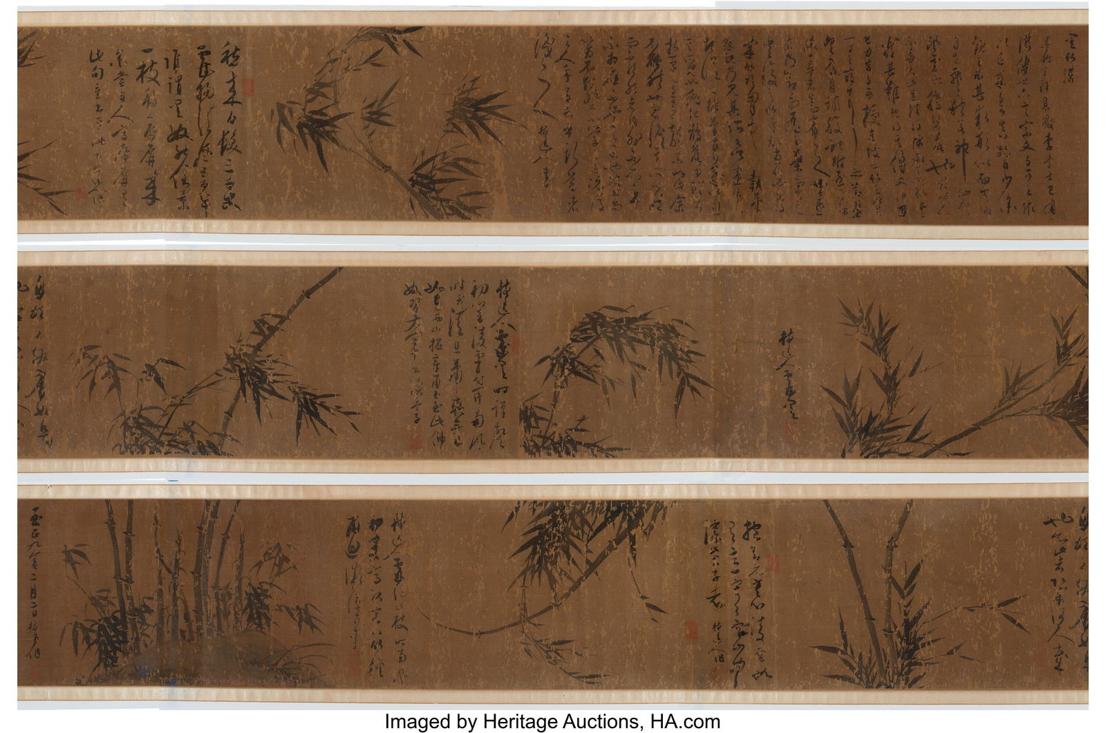 After Wu Zhen (Chinese, 1271-1368) Bamboo, 19th (1 of 10)