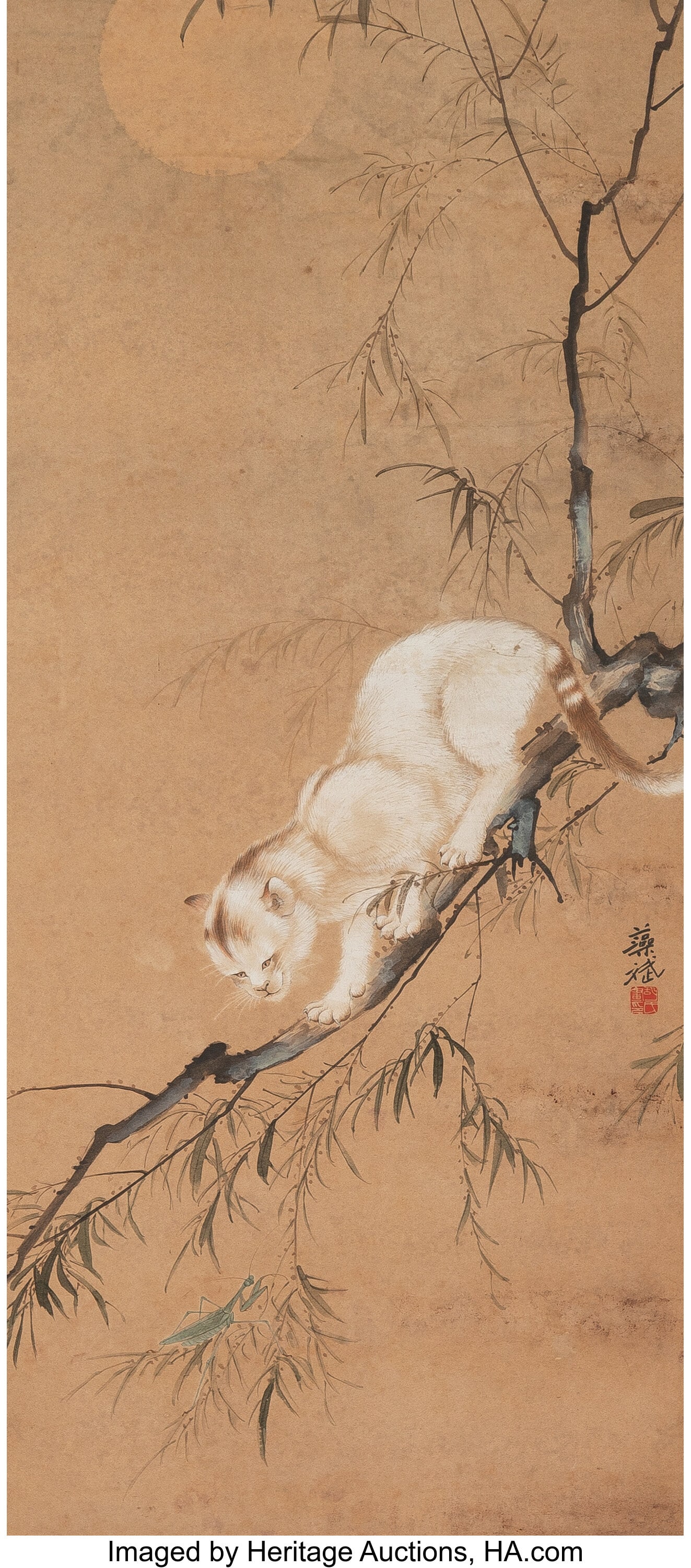 Hu Zaobin (Chinese, 1897-1942) Cat, 19th century (1 of 2)