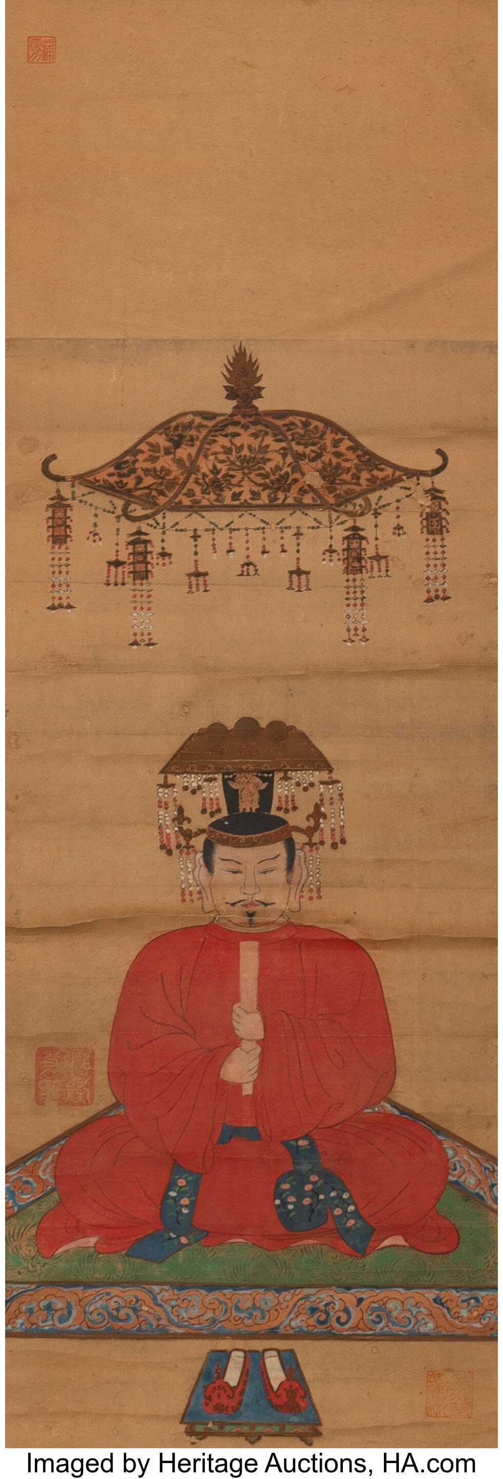 Anonymous (Chinese, 19th century) Seated Deity H (1 of 2)