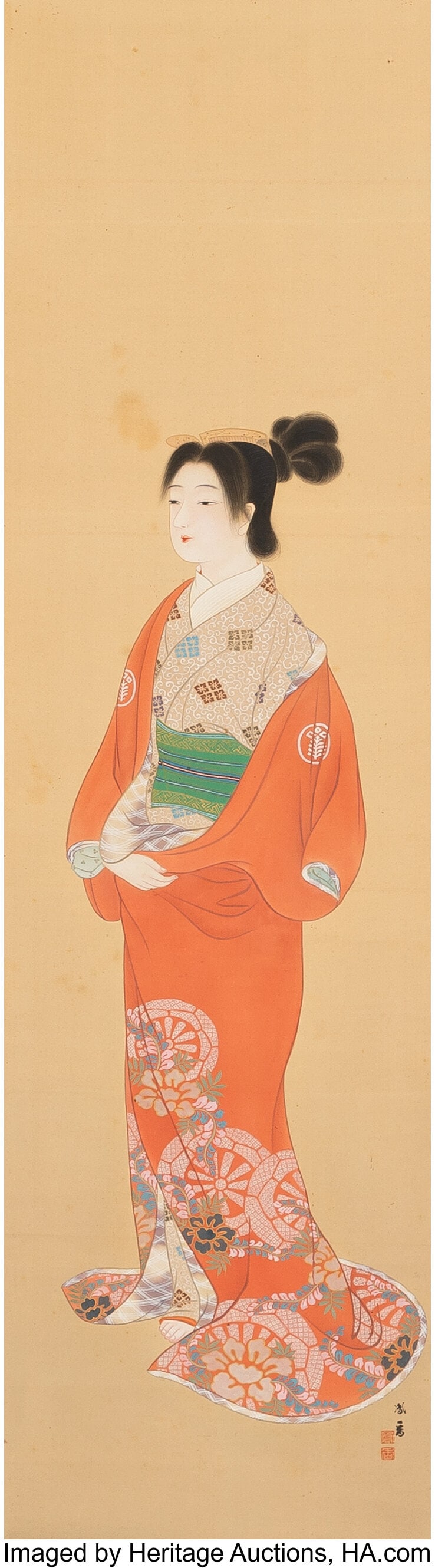 Unknown Artist (Japanese, 19th century) Bijin in (1 of 2)