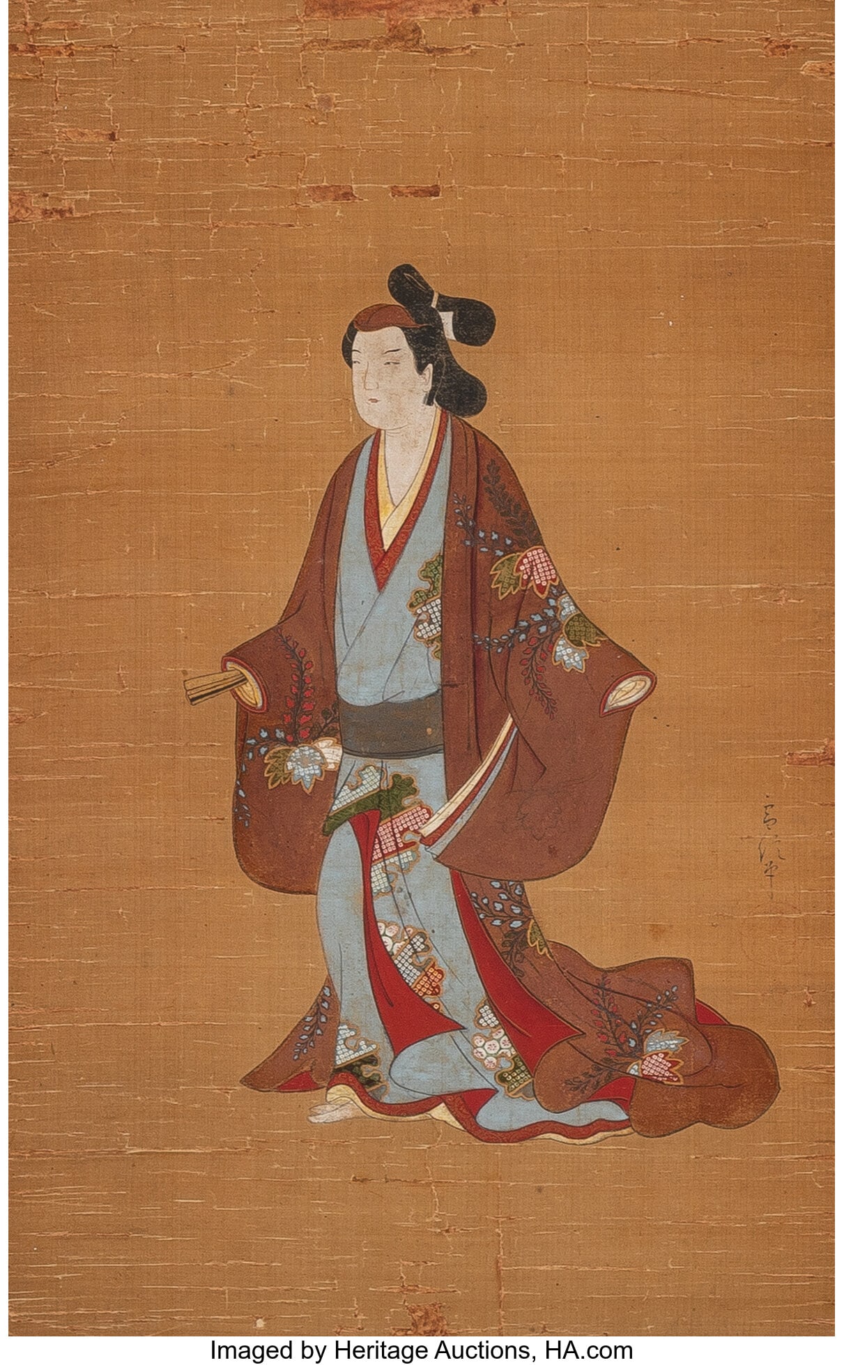 Hishikawa School, 19th century Okuni Kabuki Danc (1 of 2)