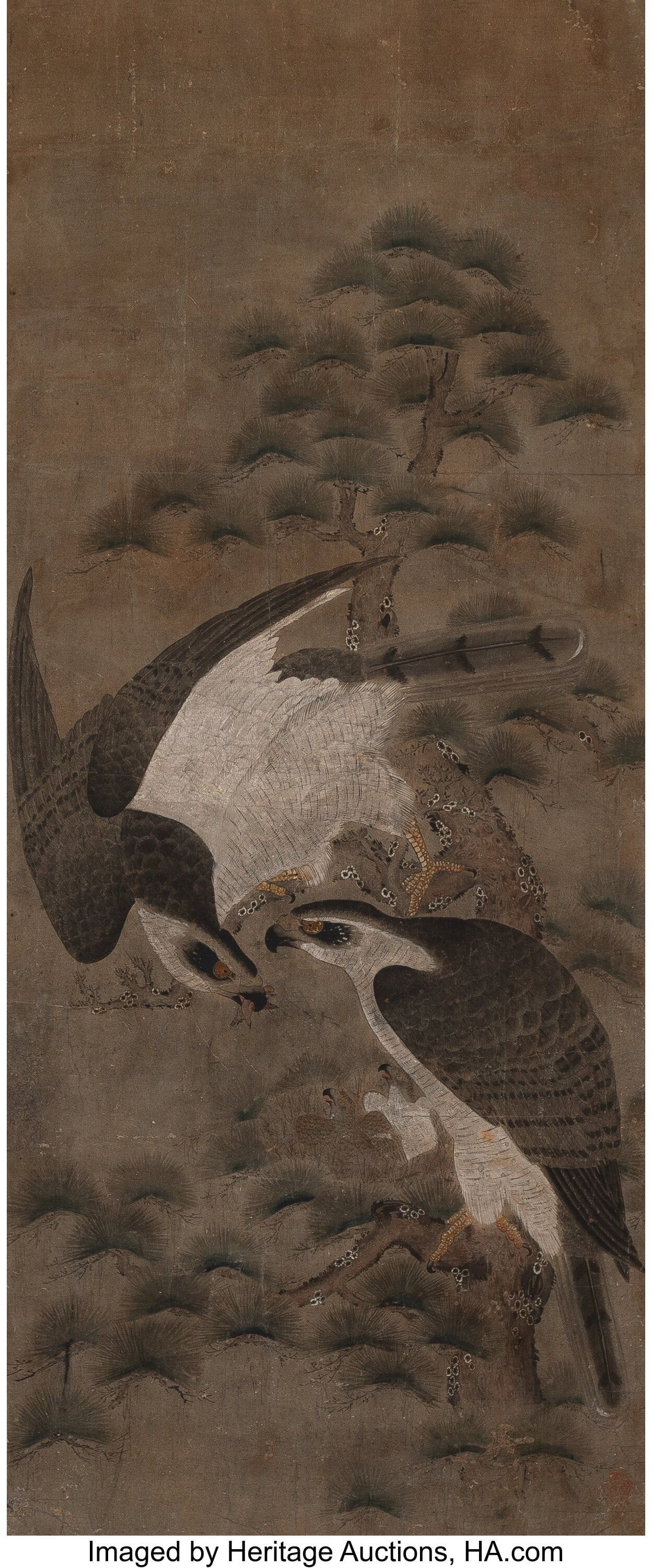 Anonymous (Japanese, 19th century) Two Falcons a (1 of 2)