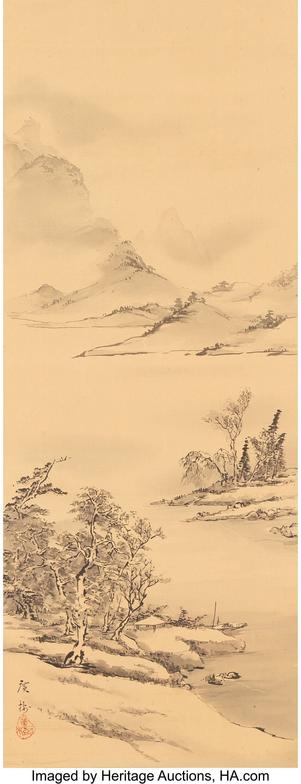 Anonymous (Japanese, 19th century) Mountain and (1 of 2)