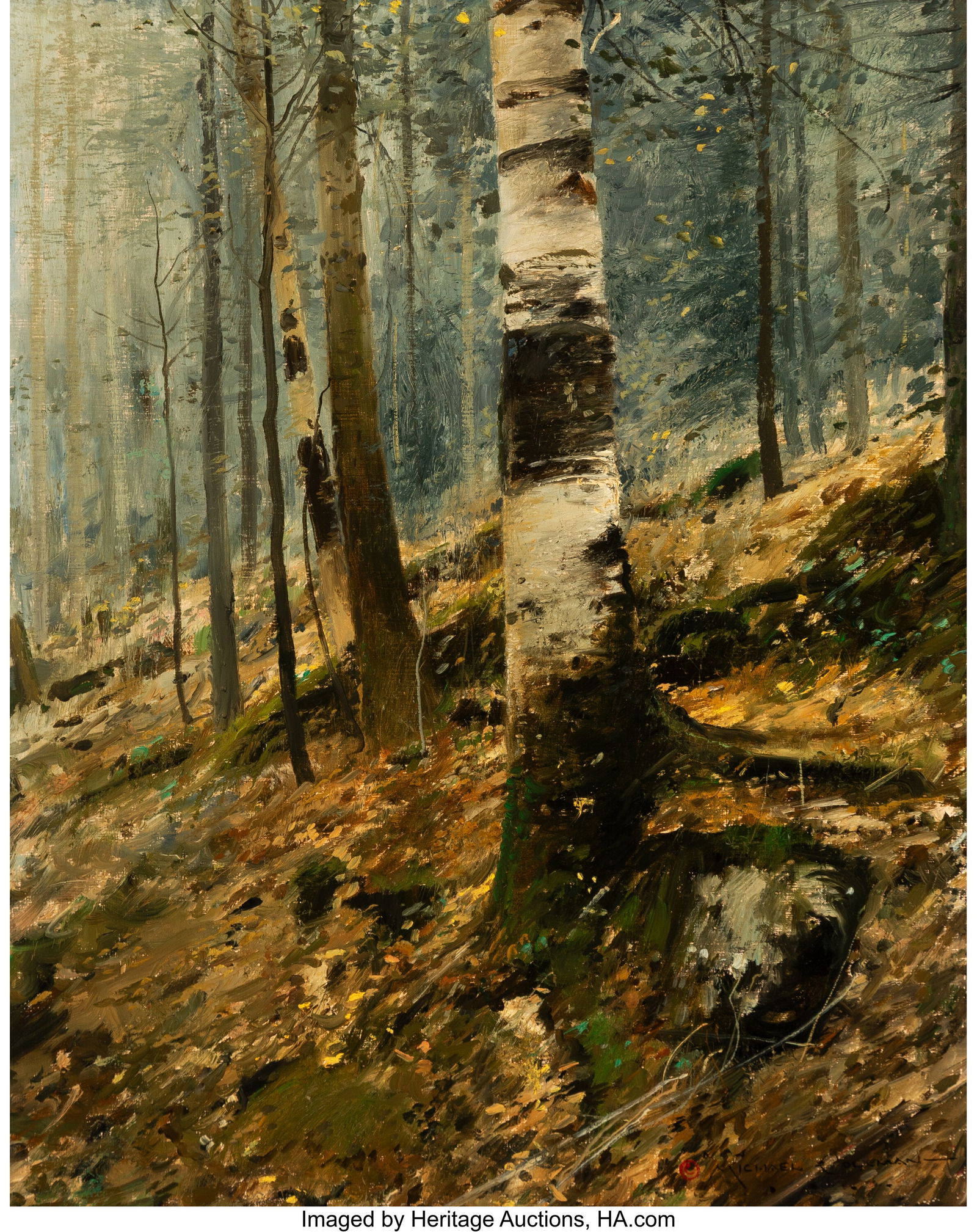 Michael Coleman (American, b. 1946) Wooded Scene (1 of 3)