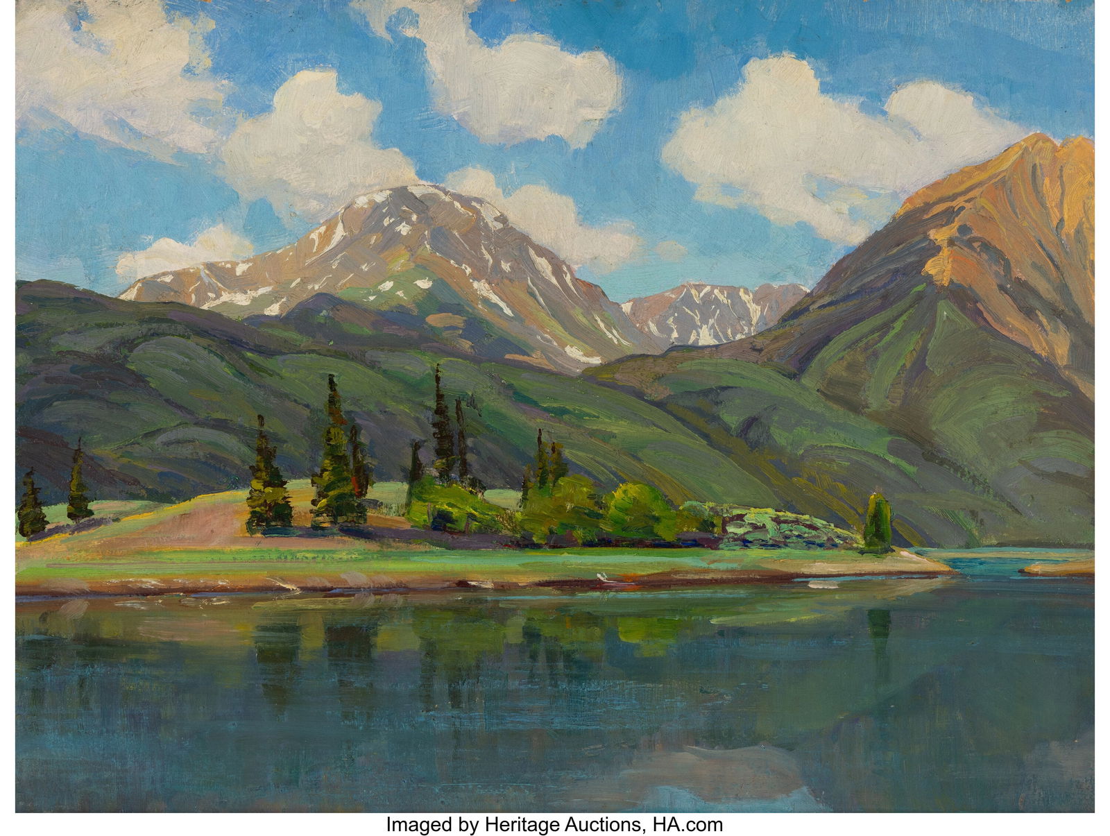 Olin Travis (American, 1888-1975) Summer Reflect (1 of 3)