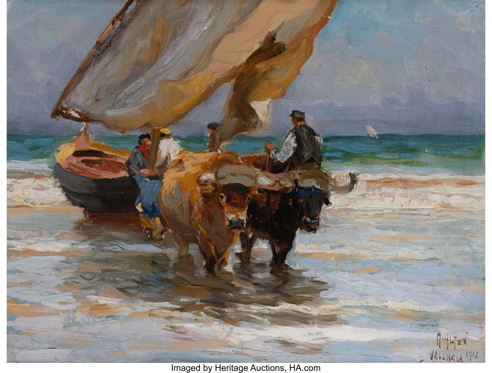 Mathias Joseph Alten (American, 1871-1938) Pair (1 of 3)