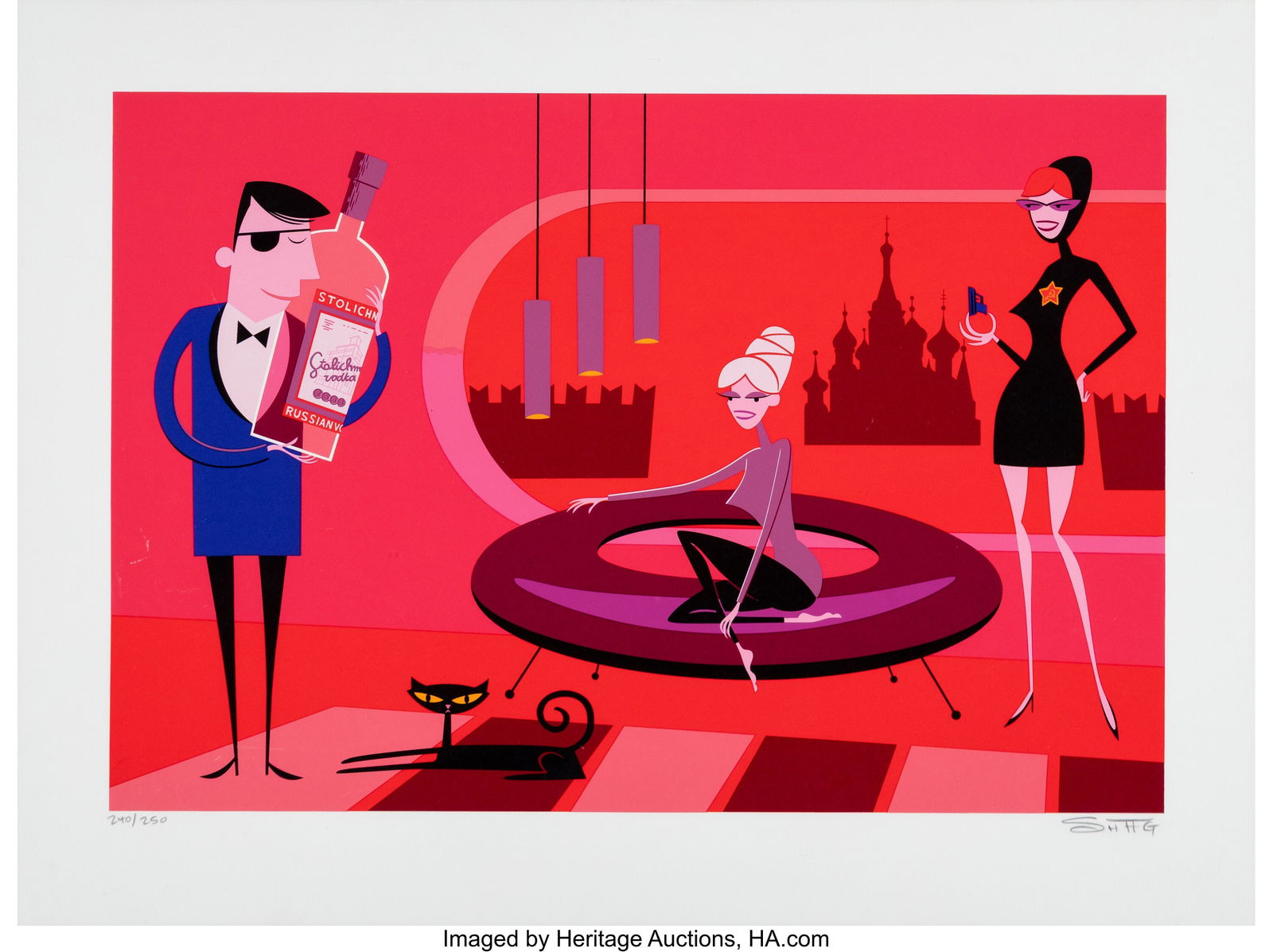 SHAG (b. 1962) Baron Vodkalov, 2003 Screenprint: SHAG (b. 1962) Baron Vodkalov, 2003 Screenprint in colors on wove paper 19-3/4 x 26-1/4 inches (50.2 x 66.7 cm) (sheet) Ed. 240&