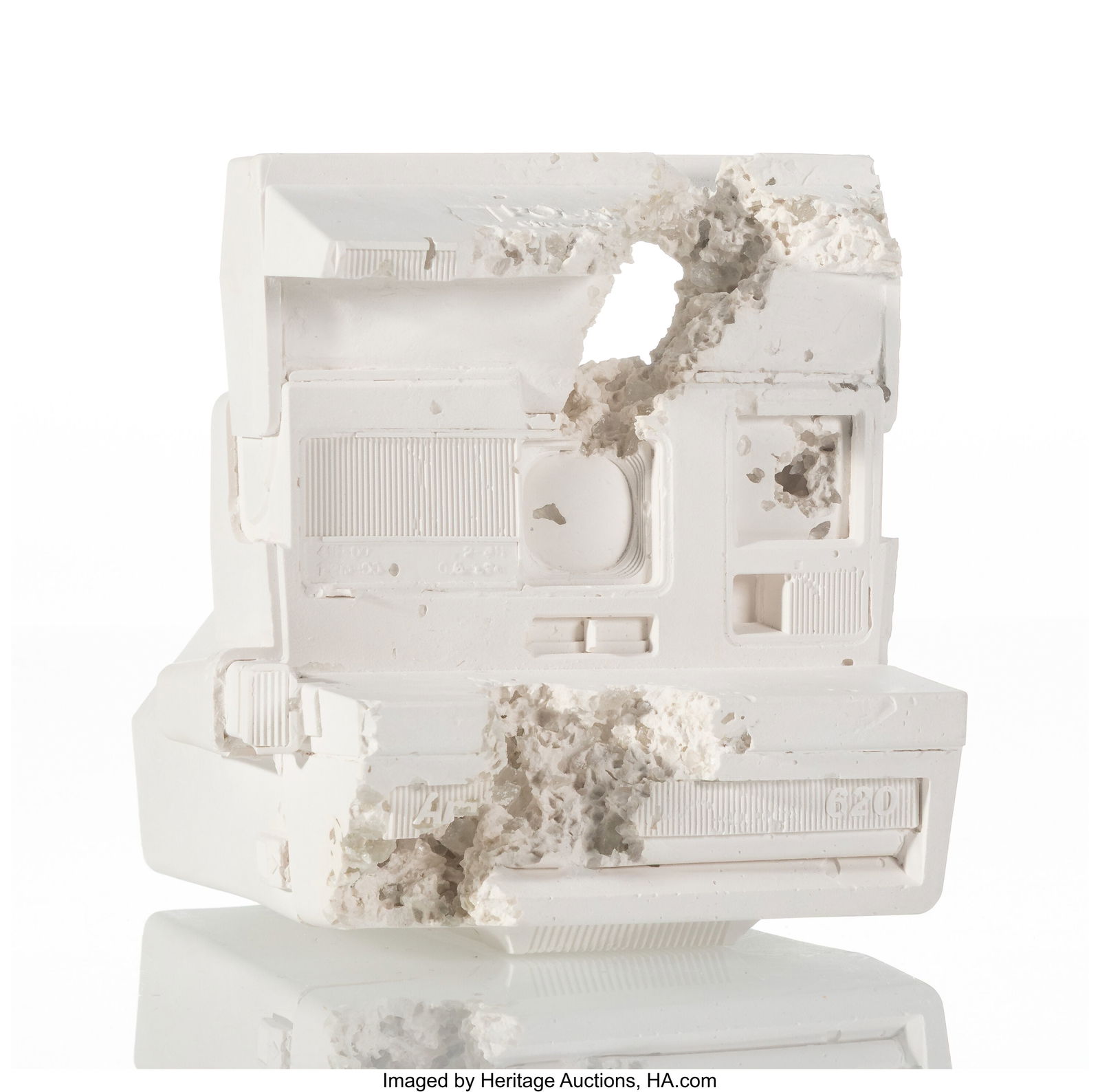 Daniel Arsham (b. 1980) Polaroid (FR-06), 2016 P: Daniel Arsham (b. 1980) Polaroid (FR-06), 2016 Plaster with glass fragments 5-3/4 x 5 x 5-1/2 inches (14.6 x 12.7 x 14.0 cm) Ed&
