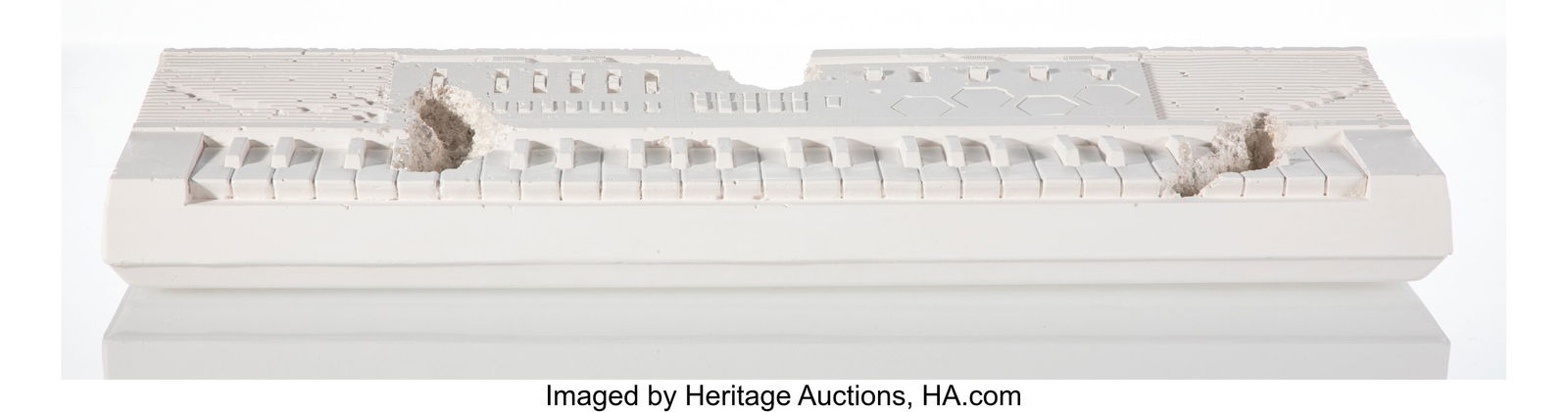 Daniel Arsham (b. 1980) Future Relic 09 (Keyboar: Daniel Arsham (b. 1980) Future Relic 09 (Keyboard), 2018 Plaster and crushed glass fragments 3-1/2 x 25 x 9 inches (8.9 x 63.5 x 22.9 cm&