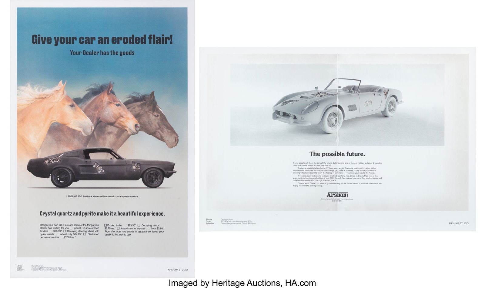 Daniel Arsham (b. 1980) Fictional Advertisement (1 of 3)