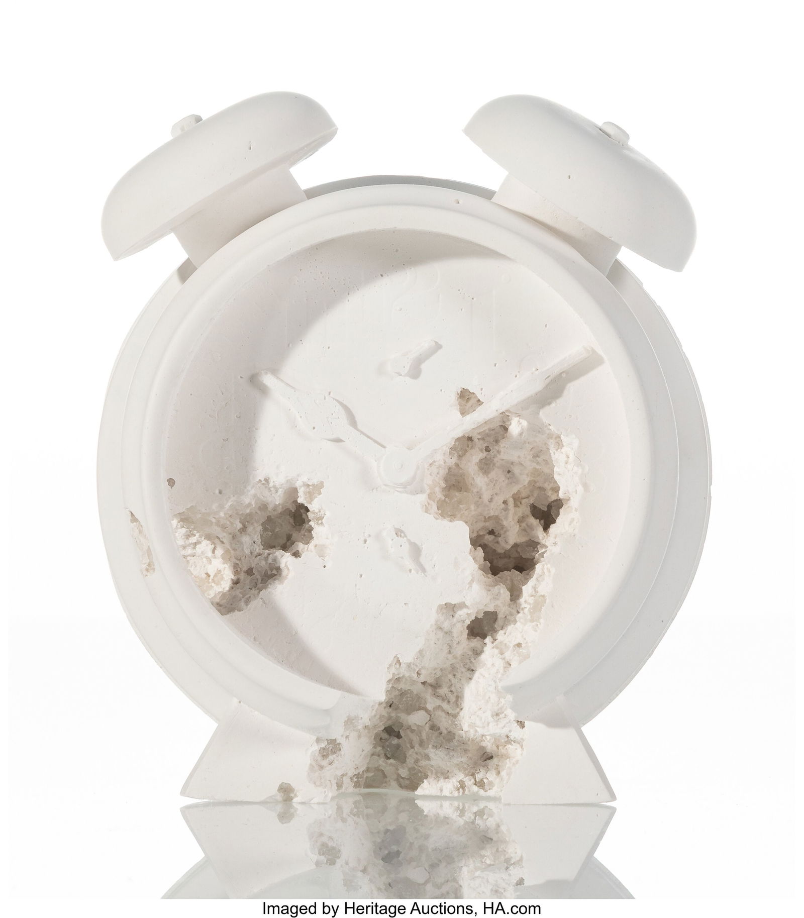 Daniel Arsham (b. 1980) Clock (FR-03), 2015 Plas: Daniel Arsham (b. 1980) Clock (FR-03), 2015 Plaster with glass fragments 5-1/2 x 5 x 2-1/2 inches (14.0 x 12.7 x 6.4 cm) Edition