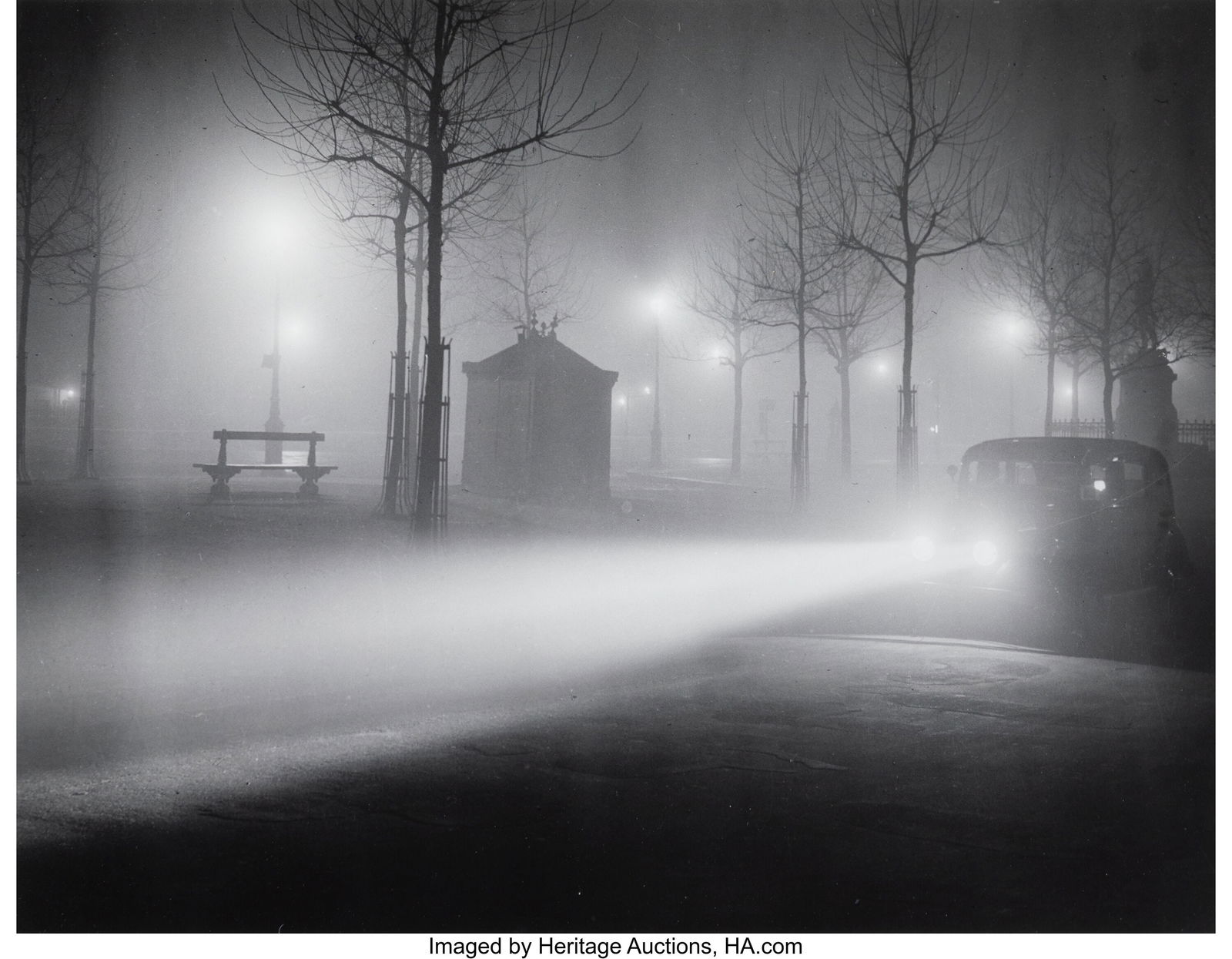 Brassaï (French, 1899-1984) Avenue de l'Observa: Brassaï (French, 1899-1984) Avenue de l'Observatoire, 1934 Gelatin silver print, printed circa 1979 9-1/4 x 11-3/4 inches (23.5 x 29.8 cm&rp