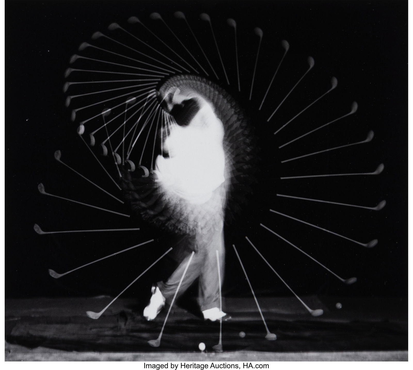 Dr. Harold Eugene Edgerton (American, 1903-1990): Dr. Harold Eugene Edgerton (American, 1903-1990) Densmore Shute; Gussie Moran (2 works), 1938-1940 Gelatin silver prints, printed later 7 x 8 inches &