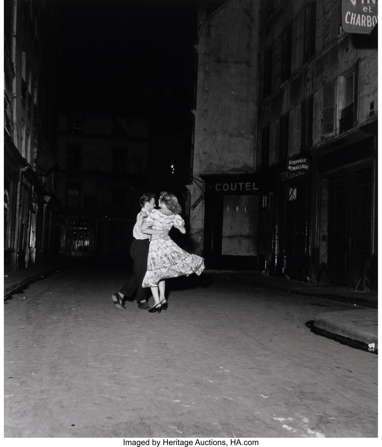 Robert Doisneau (French, 1912-1994) La Dernière: Robert Doisneau (French, 1912-1994) La Dernière Valse du 14 Juillet, 1949 Gelatin silver print, printed 1980s 11 x 9-1/2 inches (27.9 x 24.1 c