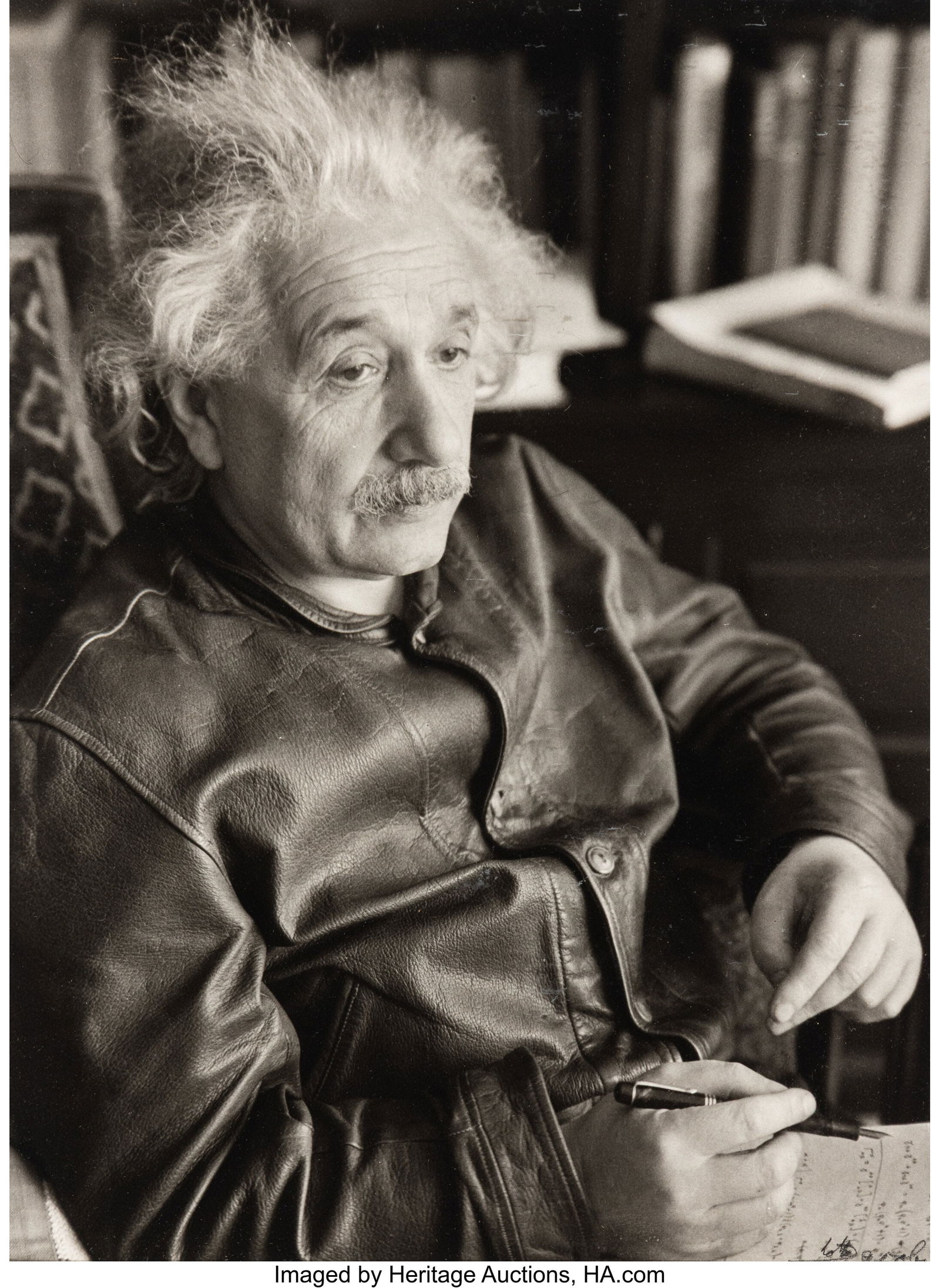 Lotte Jacobi (American, 1896-1990) Alfred Einste: Lotte Jacobi (American, 1896-1990) Alfred Einstein, 1938 Gelatin silver print, printed later 9-1/2 x 7-1/4 inches (24.1 x 18.4 cm) (ima
