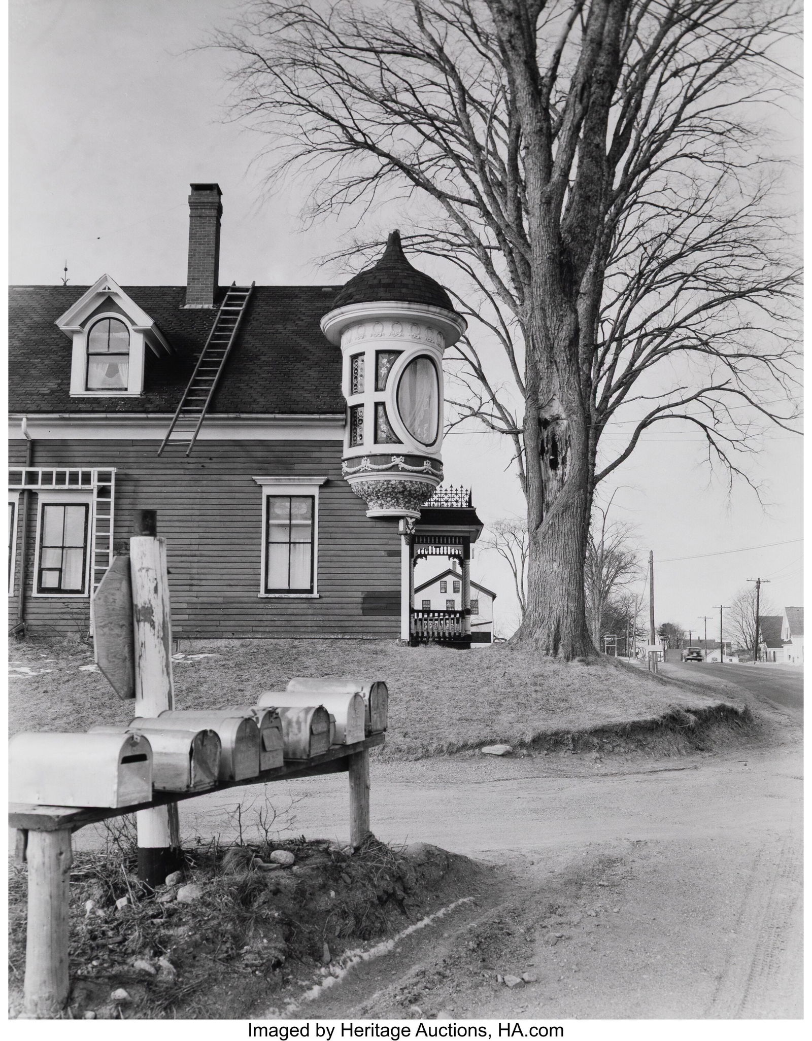 Berenice Abbott (American, 1898-1991) House, Bel: Berenice Abbott (American, 1898-1991) House, Belfast, Maine, 1954 Gelatin silver print, printed later 14 x 11 inches (35.6 x 27.9 cm) &l