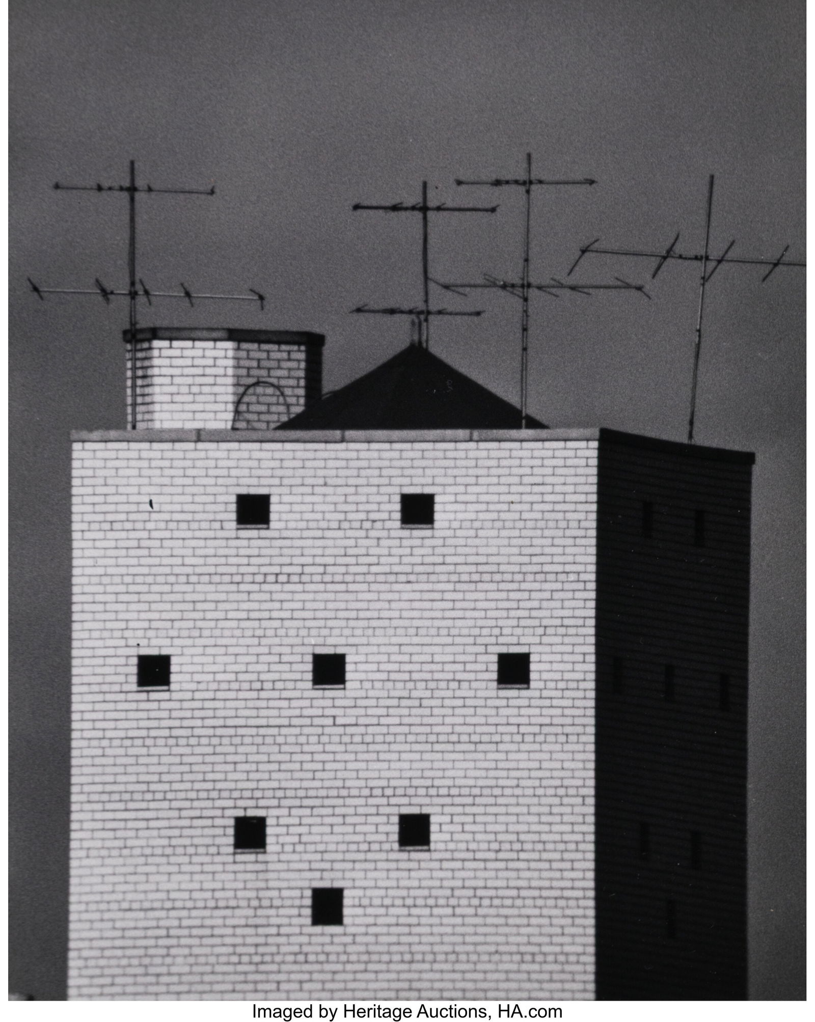 André Kertész (Hungarian, 1894-1985) Water Tow: André Kertész (Hungarian, 1894-1985) Water Tower, New York, December 1, 1962 Gelatin silver print, printed later 9-5/8 x 7-1/2 inches &lpa