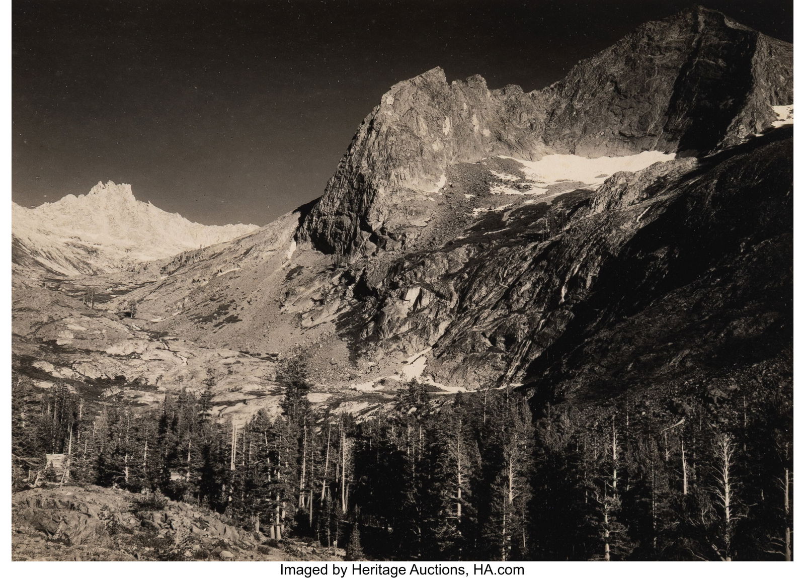Ansel Adams (American, 1902-1984) Cliff Creek Ca: Ansel Adams (American, 1902-1984) Cliff Creek Canon, 1927 Parmelian print 5-1/2 x 7-3/4 inches (14.0 x 19.7 cm) (image) 6-7/8 x 11 i