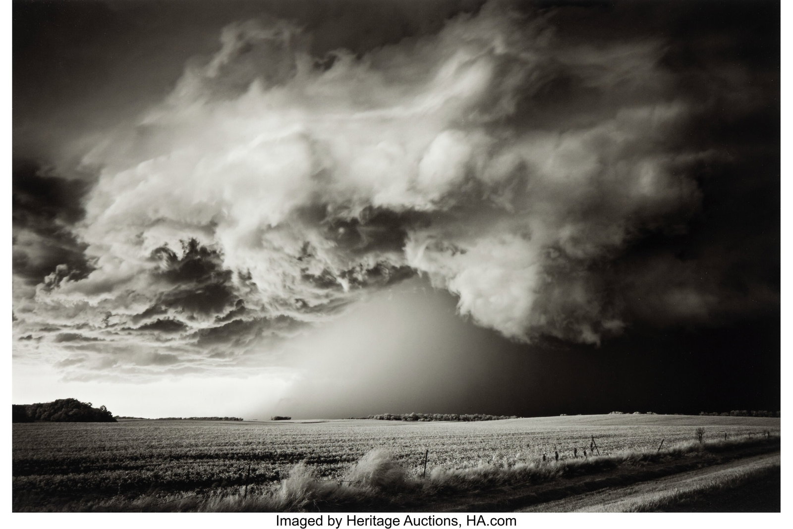 Mitch Dobrowner (American, b. 1956) Storm Over F: Mitch Dobrowner (American, b. 1956) Storm Over Field, Lake Poinsett South Dakota, 2010 Digital pigment print 13-1/4 x 19-3/4 inches (33.7 x 50&pe