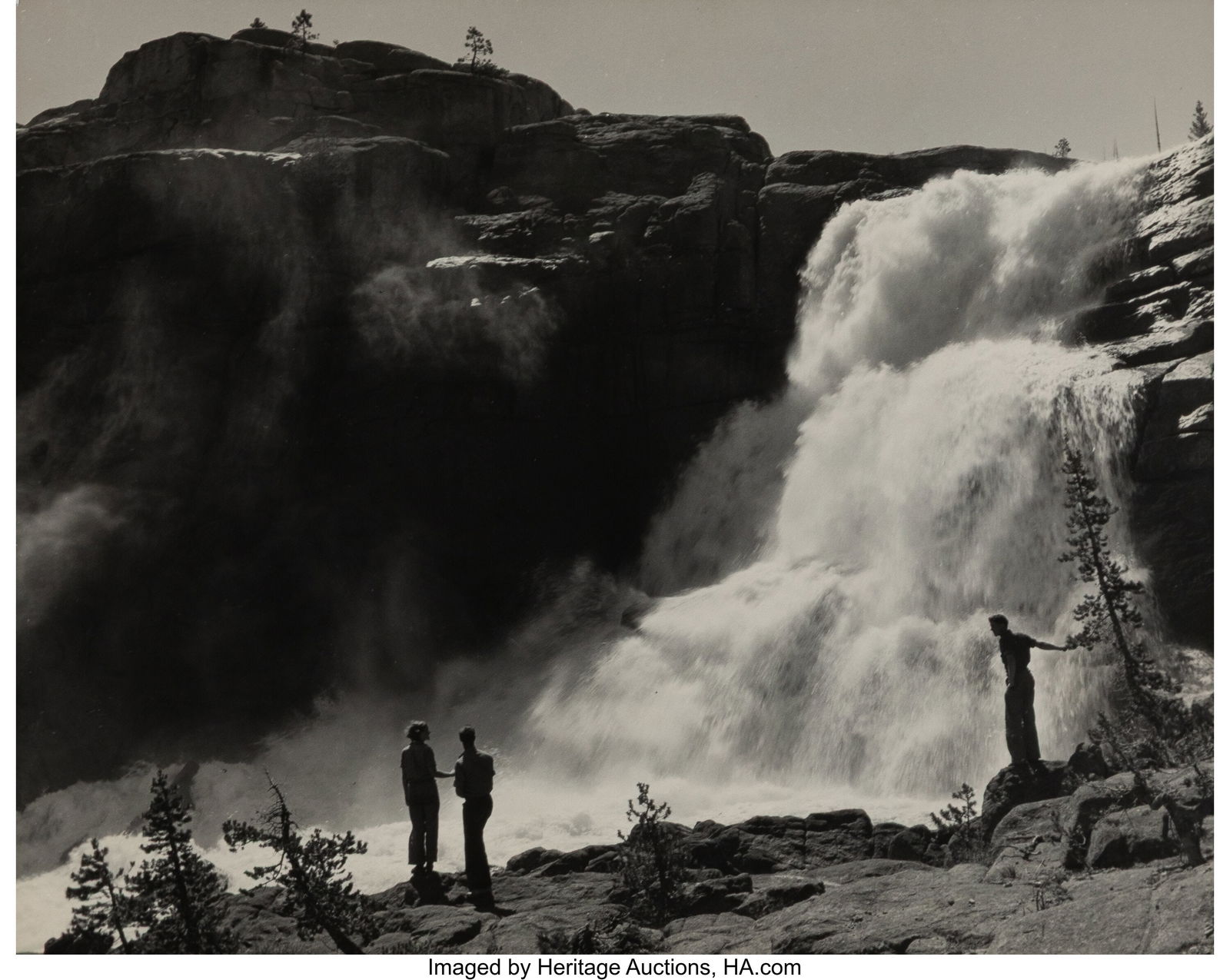 Ansel Adams (American, 1902-1984) Tuolumne Falls: Ansel Adams (American, 1902-1984) Tuolumne Falls above Glen Aulin, circa 1938 Gelatin silver print 7-1/4 x 9 inches (18.4 x 22.9 cm) (image/s