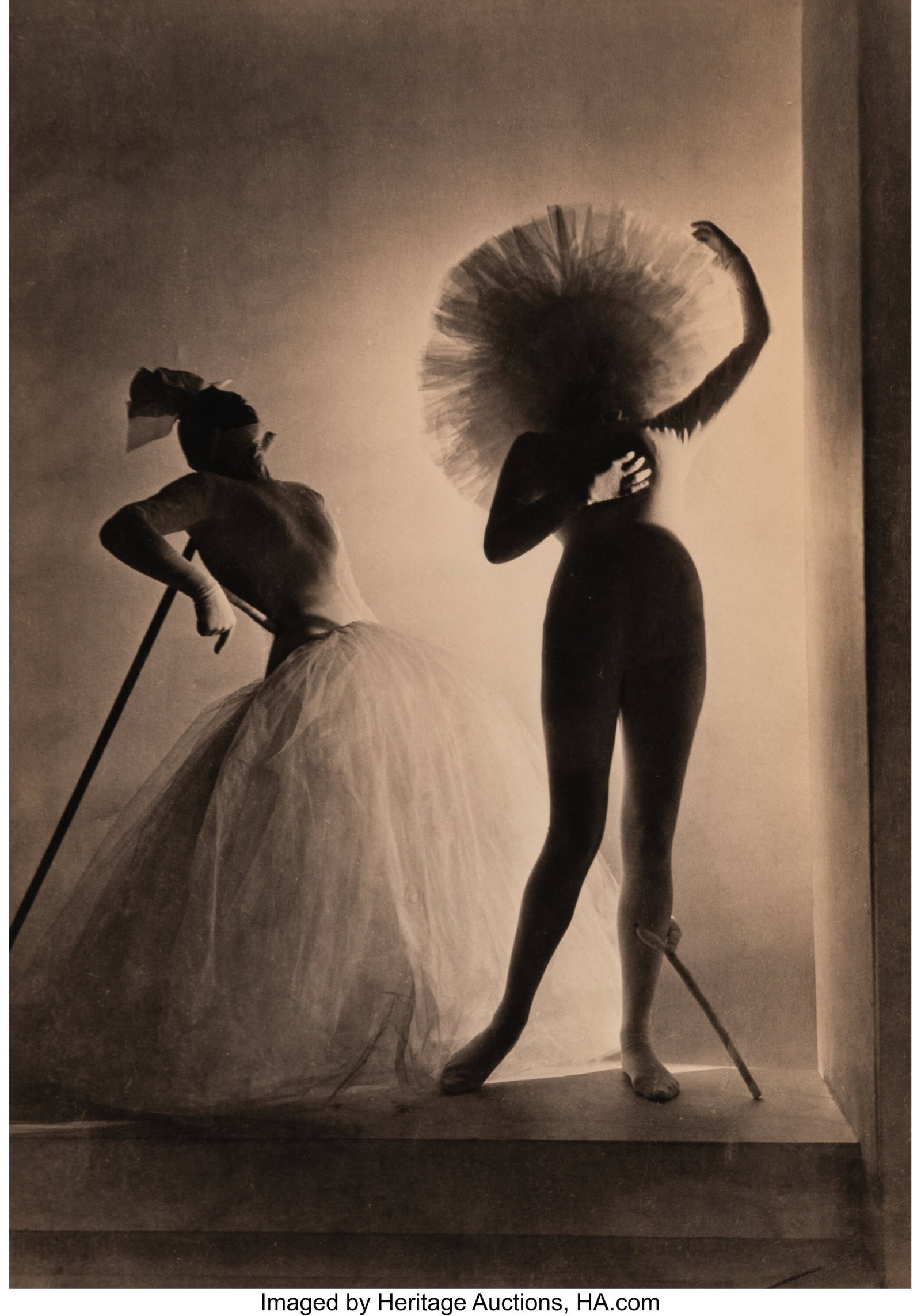 Horst P. Horst (American/German, 1906-1999) Dali: Horst P. Horst (American/German, 1906-1999) Dali Costumes, 1939 Platinum palladium print, printed by Sal Lopes, 1987 17-7/8 x 12-1/2 inches (4